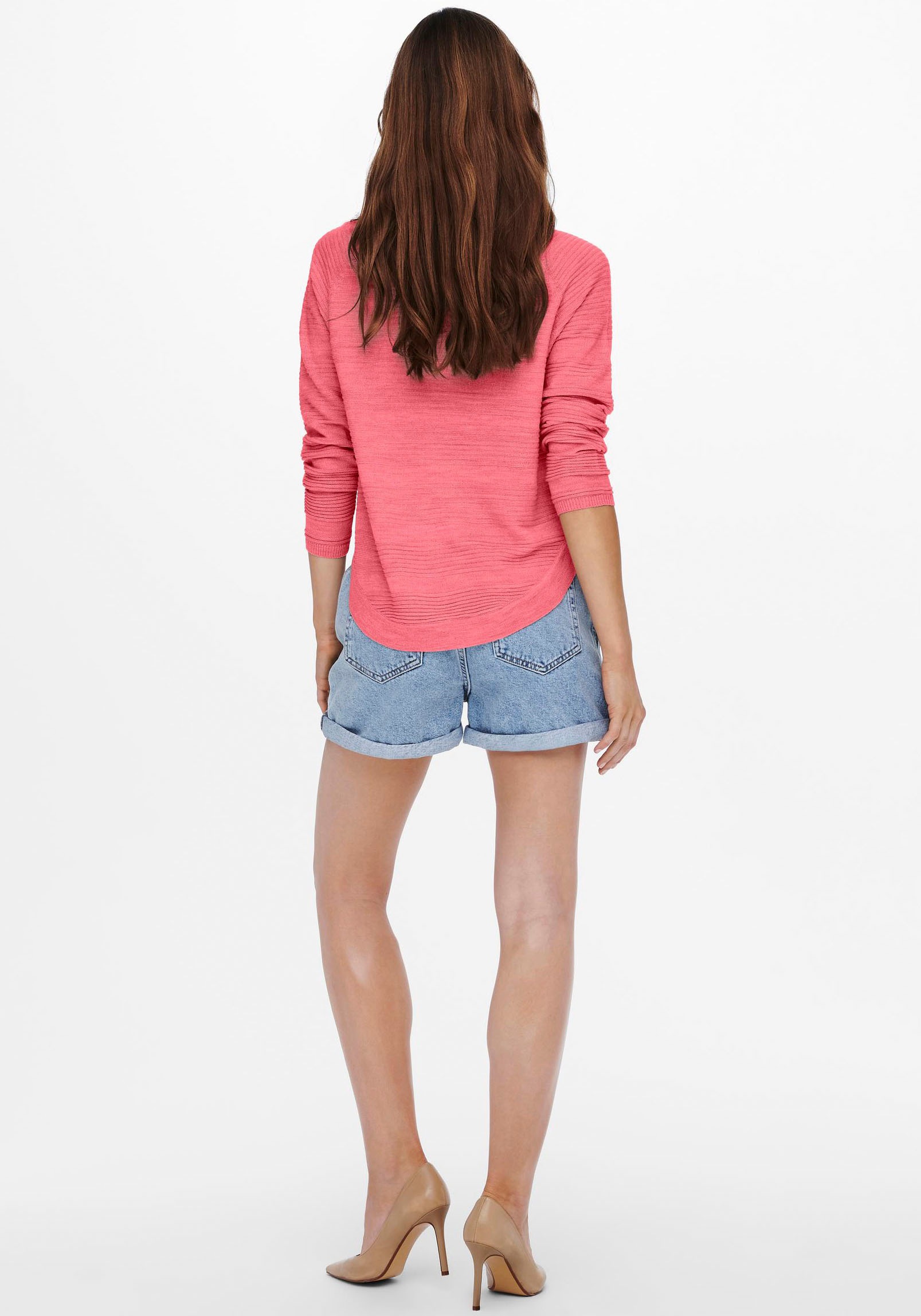 ONLY Rundhalspullover »ONLCAVIAR L/S PULLOVER KNT« NH8030