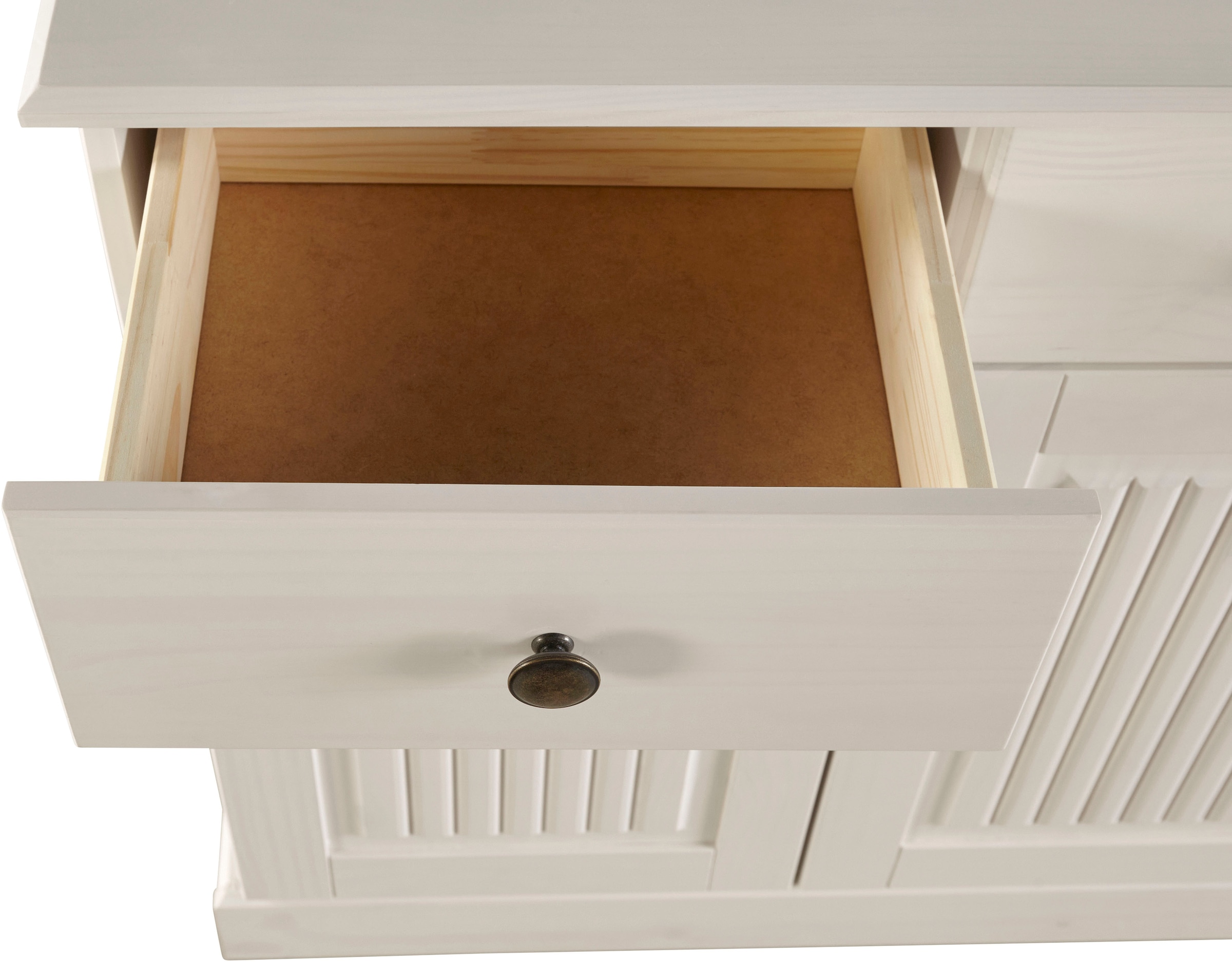 Home affaire Sideboard »Liotta«, Kommode mit 2 Schubkästen u. 2 verstellbare Einlegeböden