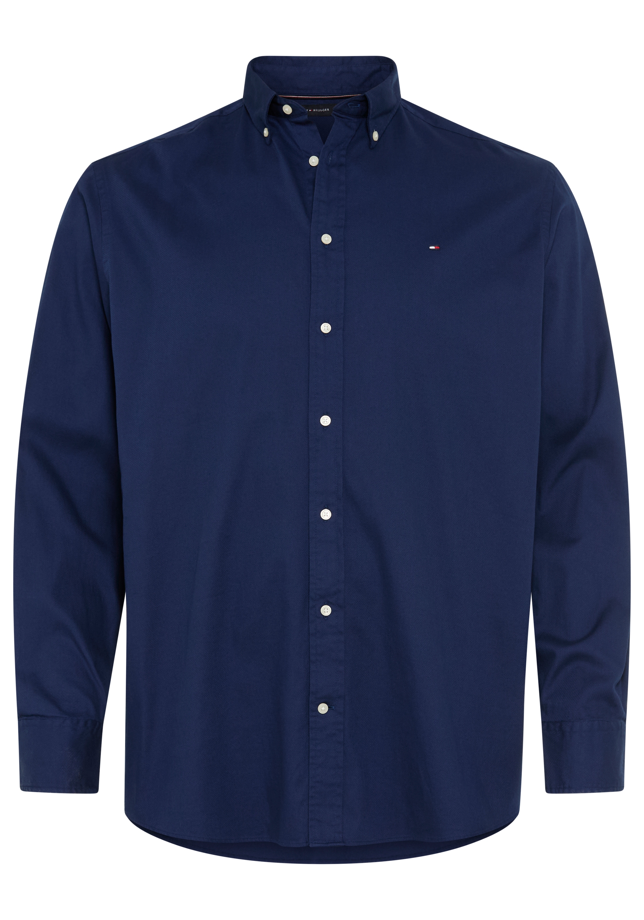Tommy Hilfiger Big & Tall Langarmhemd, Große Größen, Button-Down-Kragen