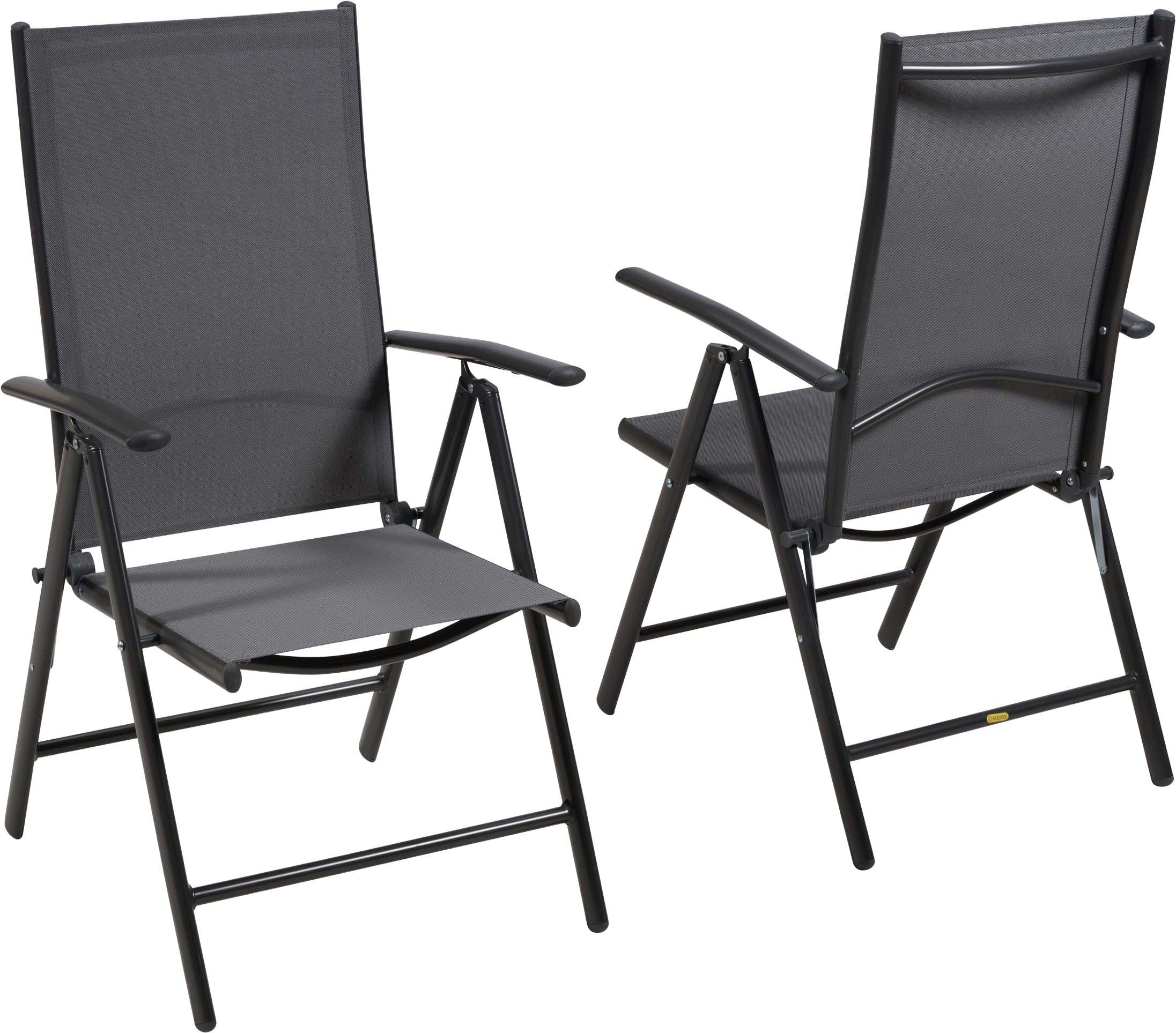 MERXX Garten-Essgruppe »Amalfi« Set, 7 tlg. inkl. 6 Klappsessel, 1 Ausziehtisch