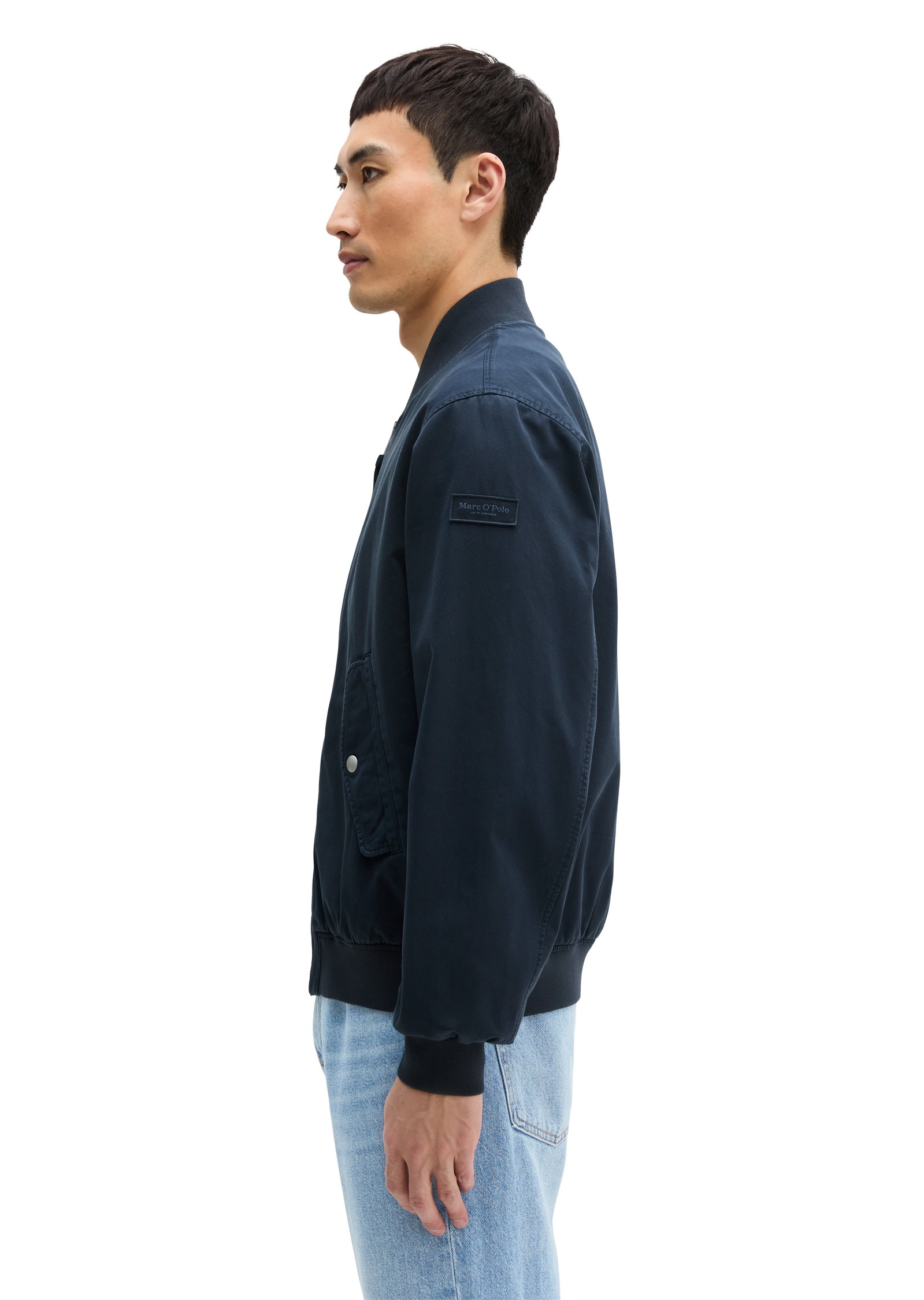 Marc O'Polo Outdoorjacke »aus Bio-Baumwoll-Twill« ohne Kapuze