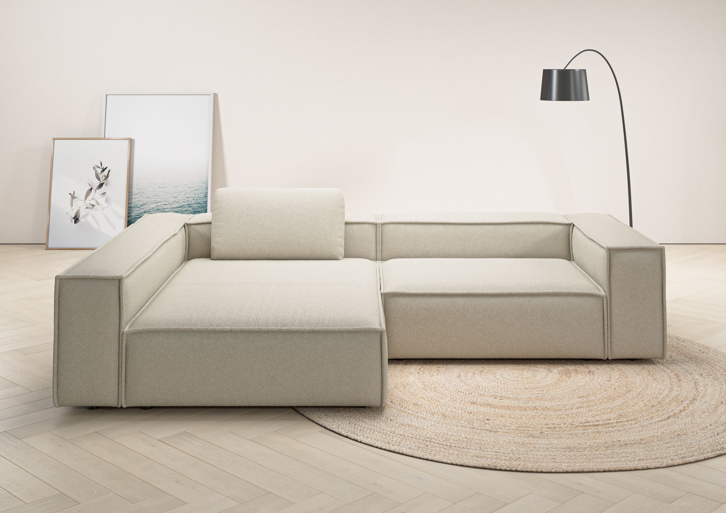 Places of Style Ecksofa "Watertown, moderne XXL L-Form, 306 cm breit", Komf günstig online kaufen