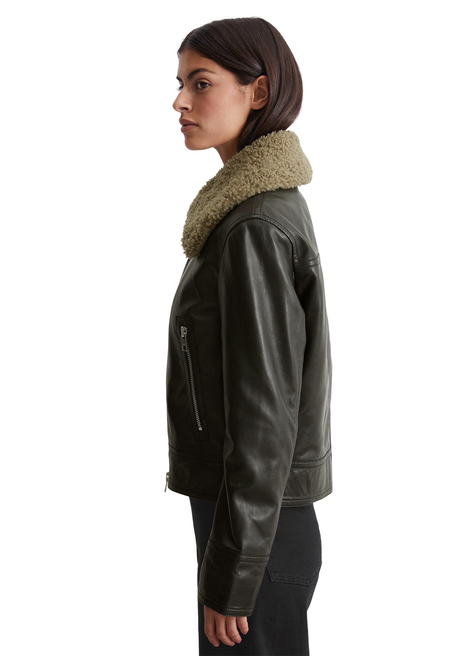 Marc O'Polo DENIM Lederjacke »aus softem Lammleder«