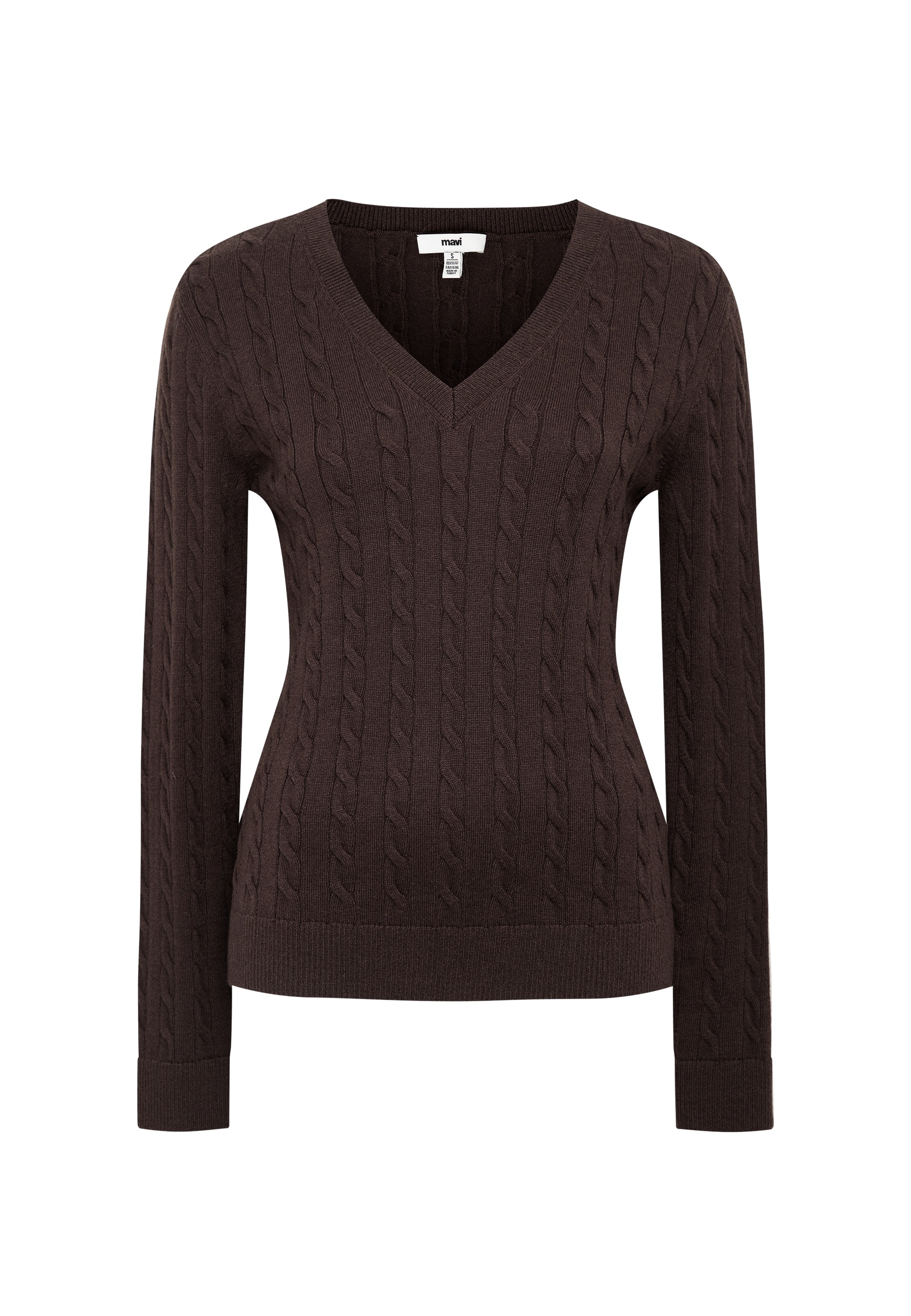 Mavi Langarmshirt »V-NECK SWEATER« Pullover Feinstrick