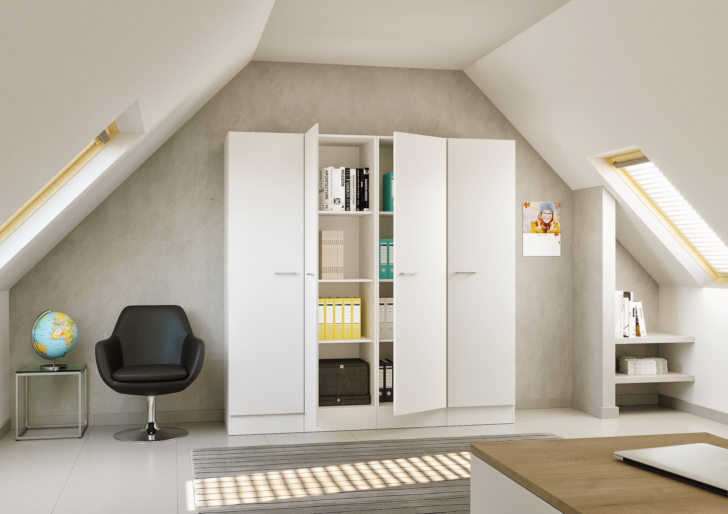 Flex-Well Mehrzweckschrank-Set »L-200-1501-000-Lucca«, (Komplett-Set), Gesamtbreite 200 cm