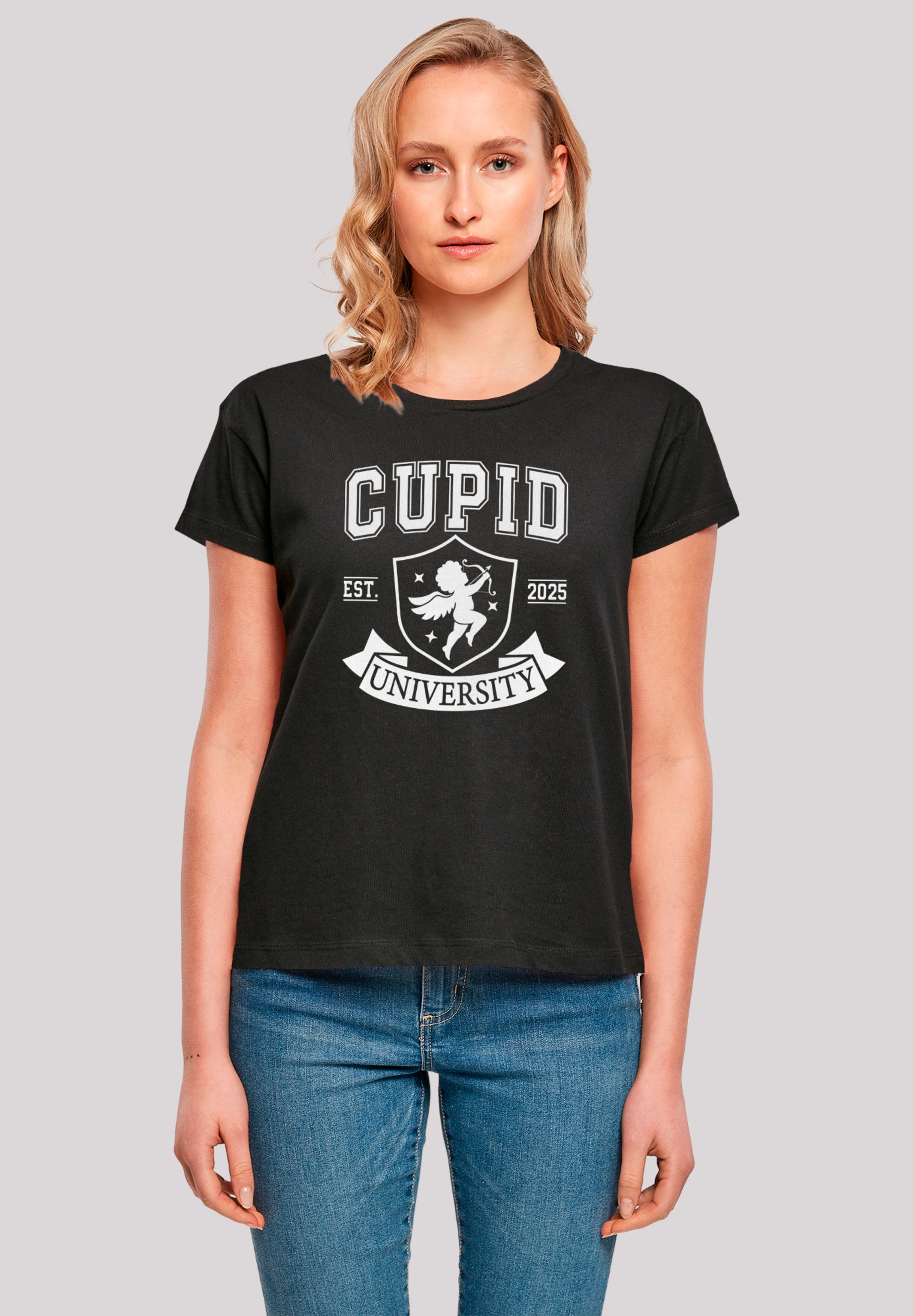 F4NT4STIC T-Shirt "Cupid University Valentinstag", Premium Qualität günstig online kaufen