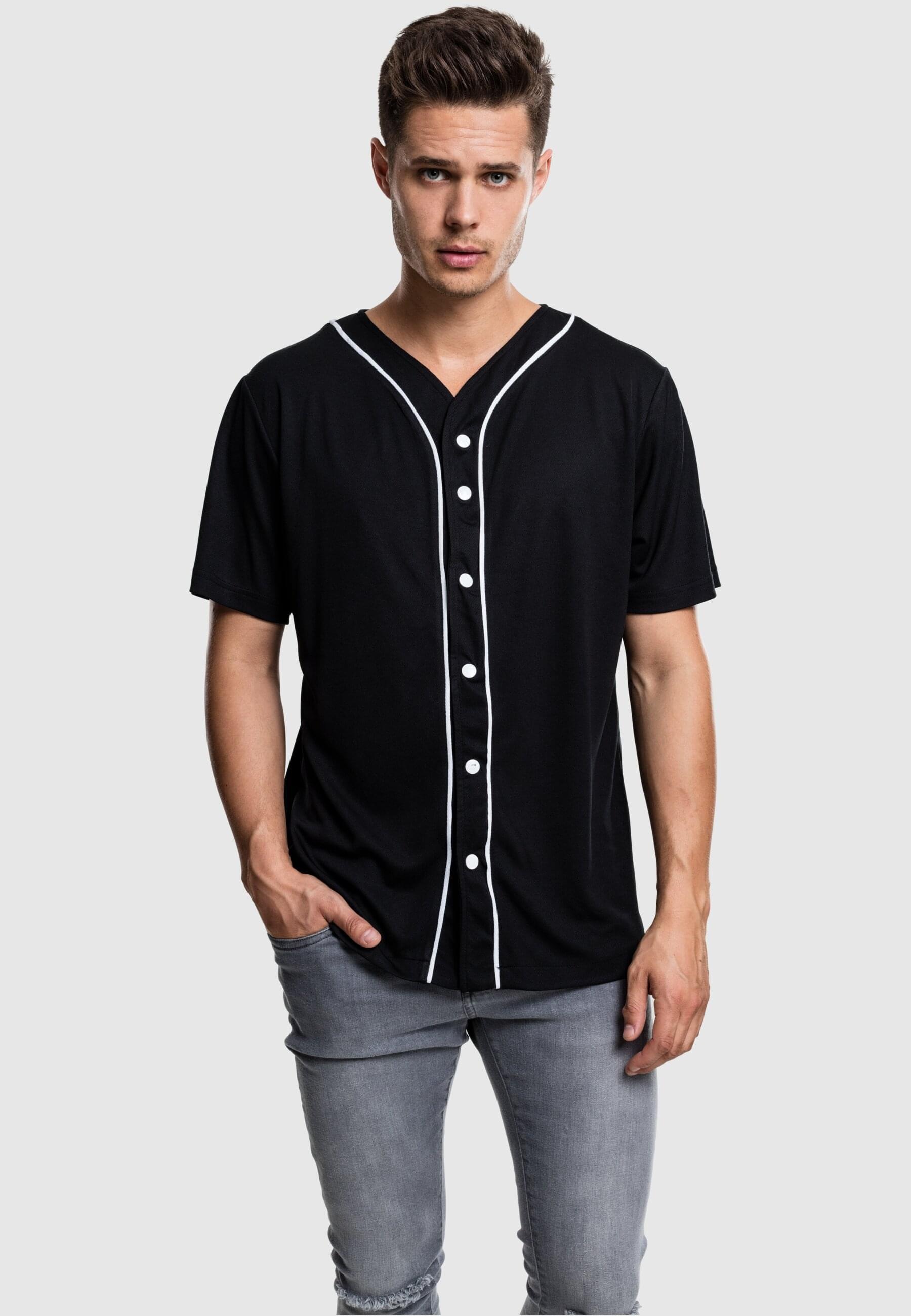 URBAN CLASSICS T-Shirt »Urban Classics Herren Baseball Mesh Jersey«, (1 tlg.)