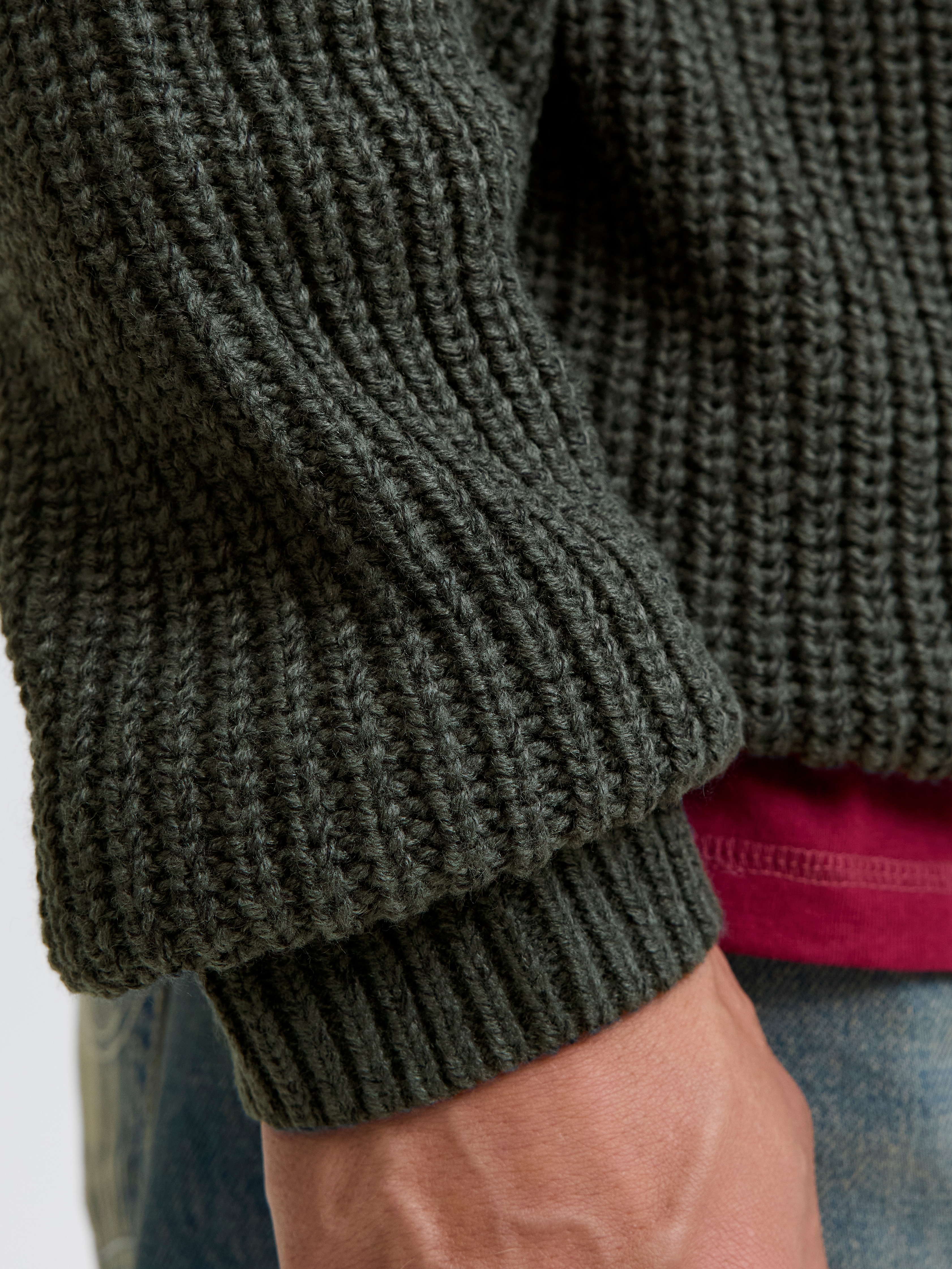 Thumbnail - Jack & Jones Troyer "JORBLEECKER KNIT HALF ZIP BF"