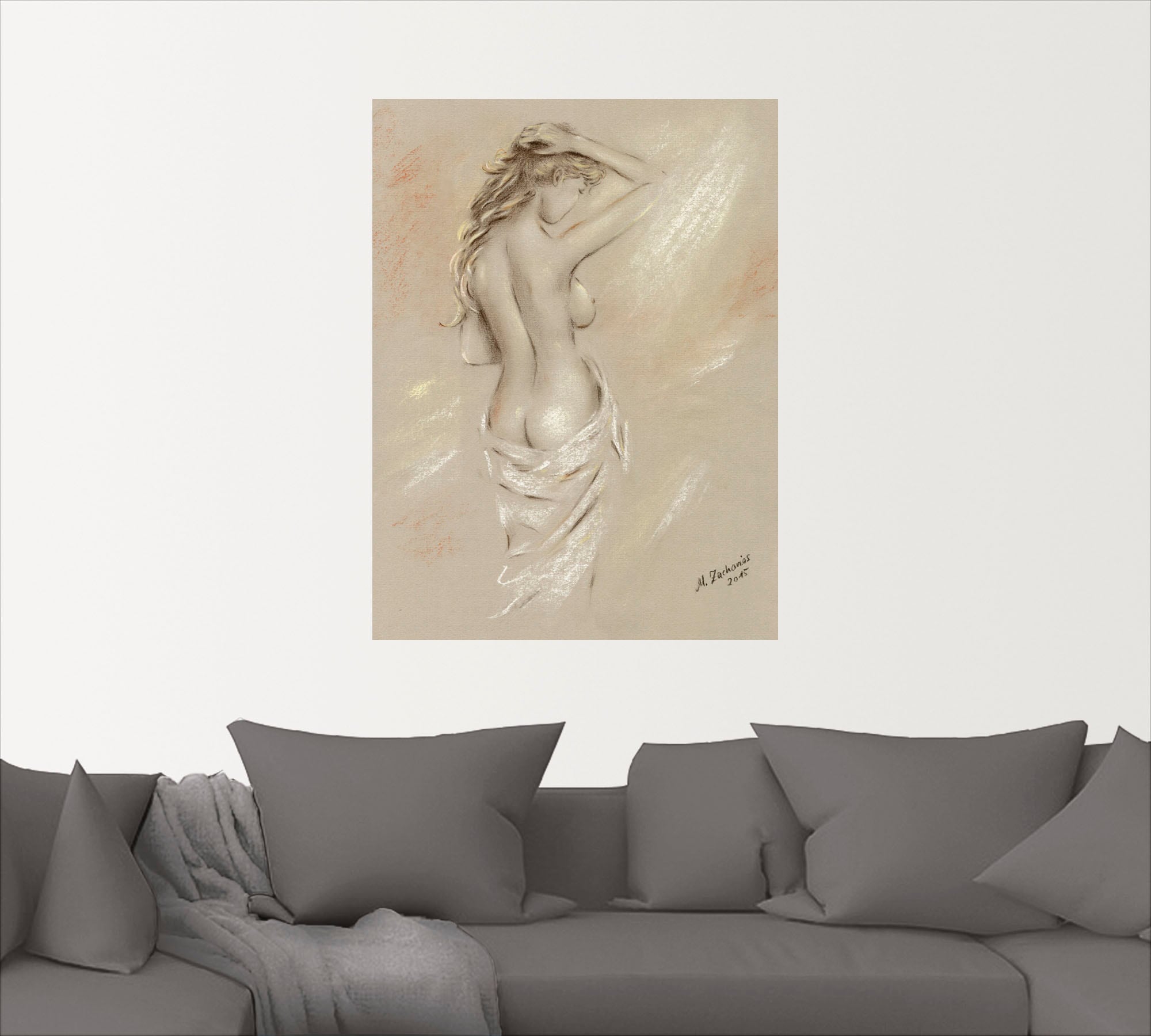 Artland Wandbild »Reizvolle Rundungen - weiblicher Akt«, Frau, (1 St.), als Leinwandbild, Poster, Wandaufkleber in verschied. Größen