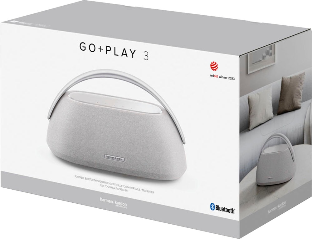 HARMAN / KARDON Bluetooth-Lautsprecher "GO + Play 3", grau, B:43,9cm H:24cm T:19,2cm, Lautsprecher 3