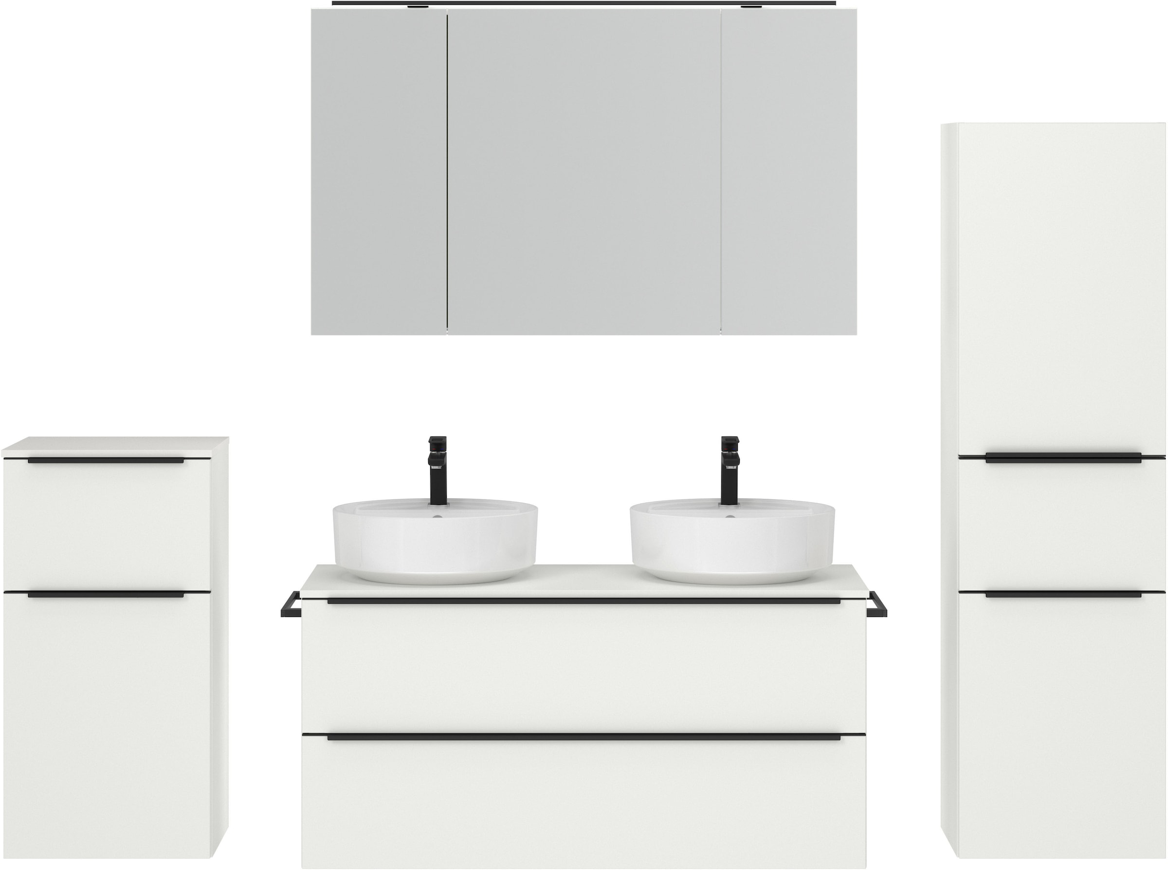 nobilia Badmöbel-Set "Alvene" vormontiert, mit Soft-Close, 4 Stk. tlg. günstig online kaufen