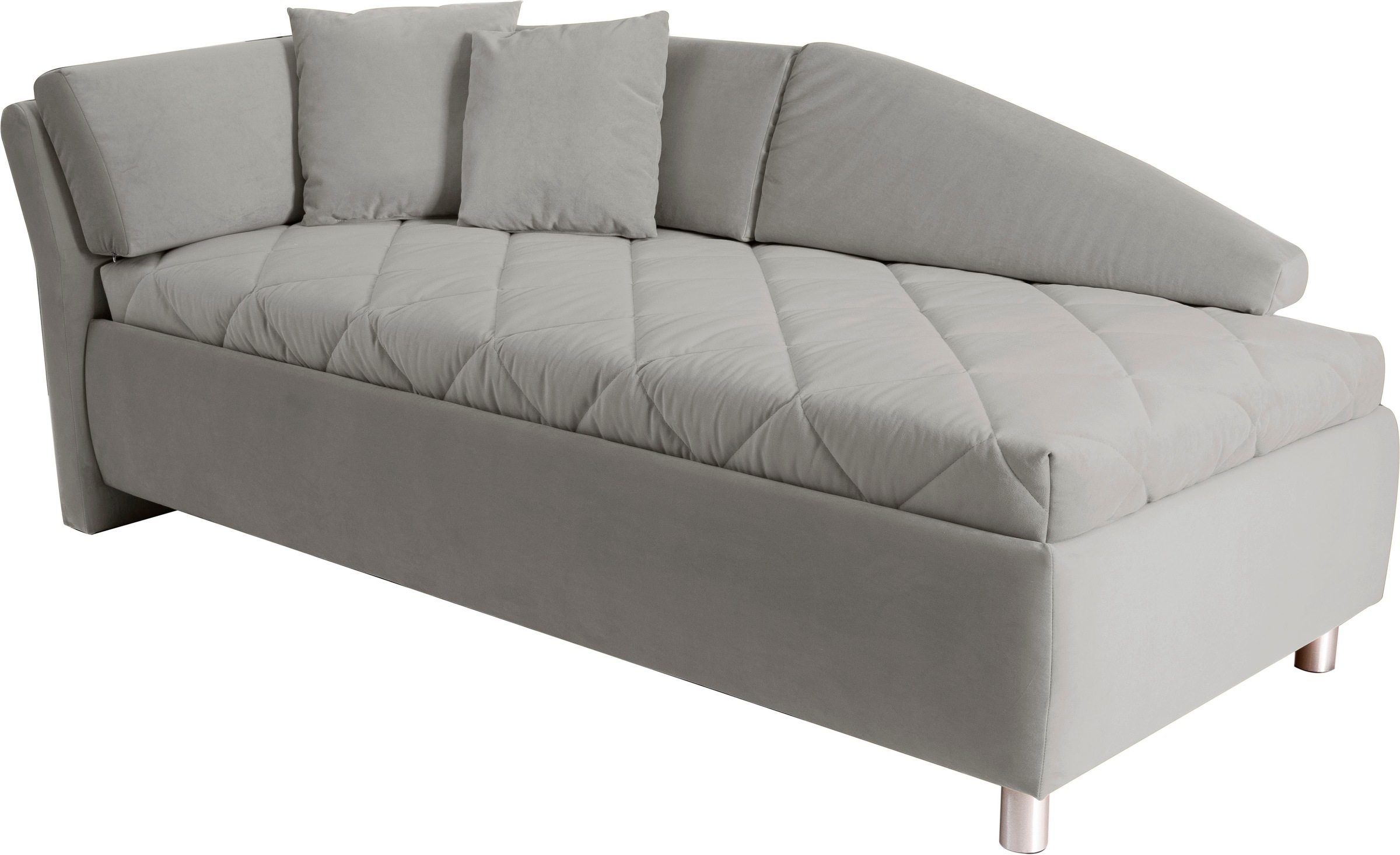 alina Schlafsofa »Lindsay«, Bettkasten, Zierkissen-Set aus: 2 Stk. 40x40cm, 1 Stk. 30x30cm