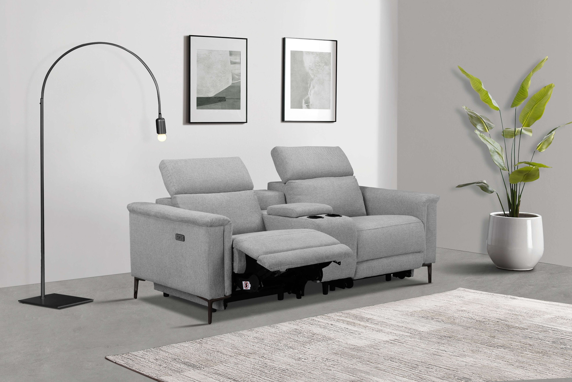 PLACES OF STYLE 2-Sitzer »Lund 2er-Kinosofa reguliuoja...