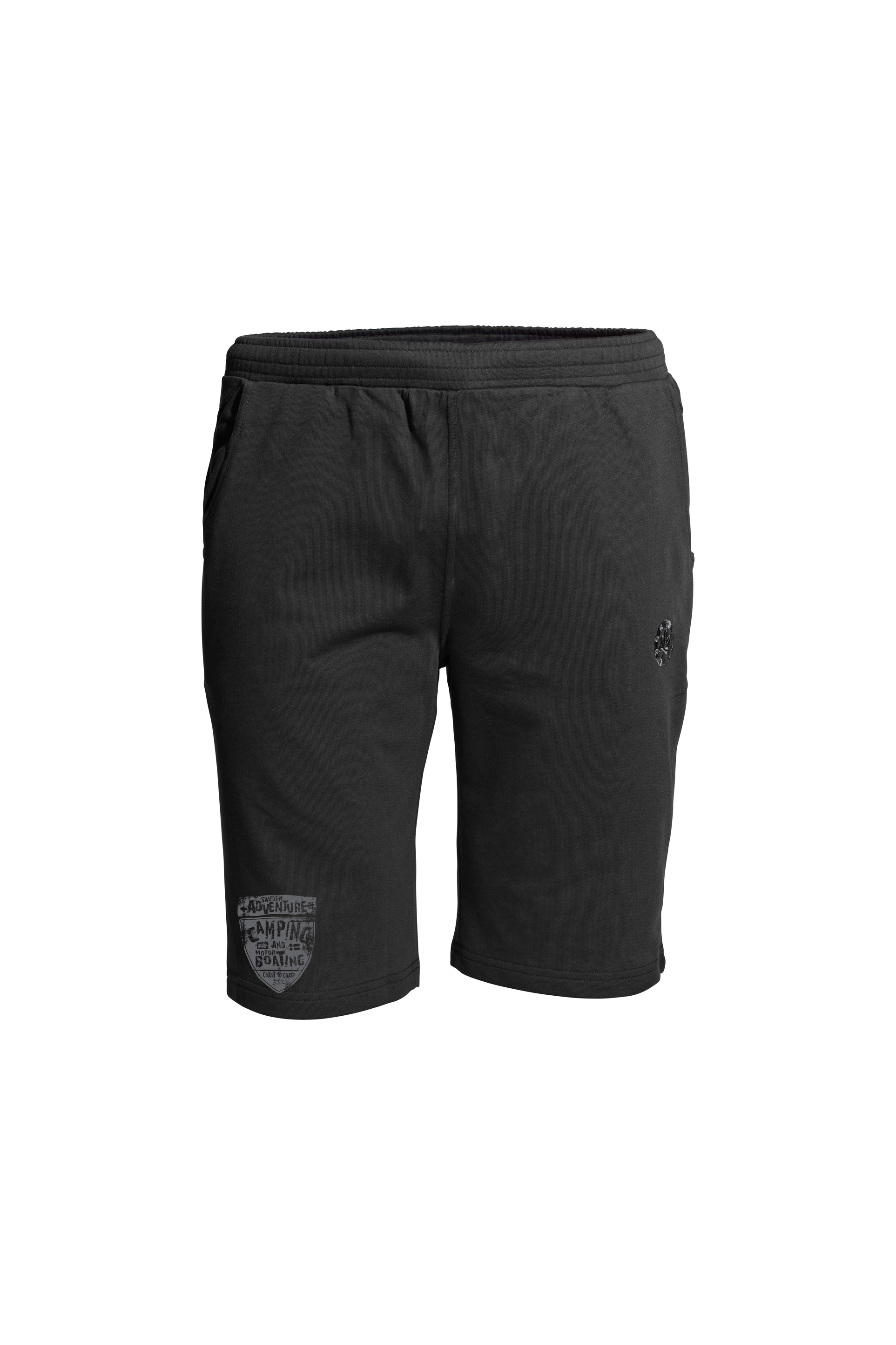 Shorts »CAMPING«, mit sportlichem Print am Bein
