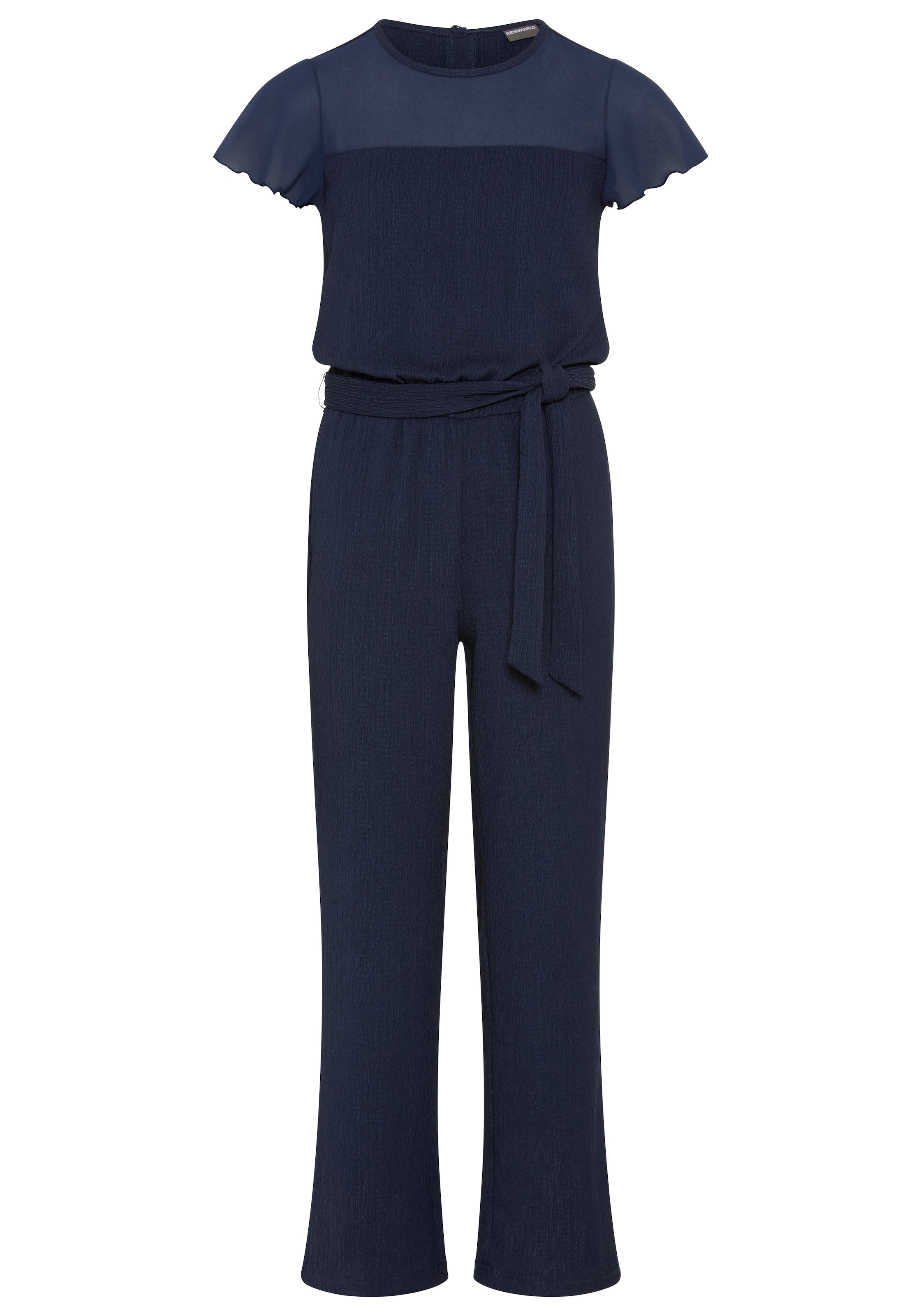 KIDSWORLD Overall »Festlicher Jumpsuit mit Chiffon-Ärmeln« Festlicher Einteiler mit Chiffon, mit Babylock-Ärmelabschluss