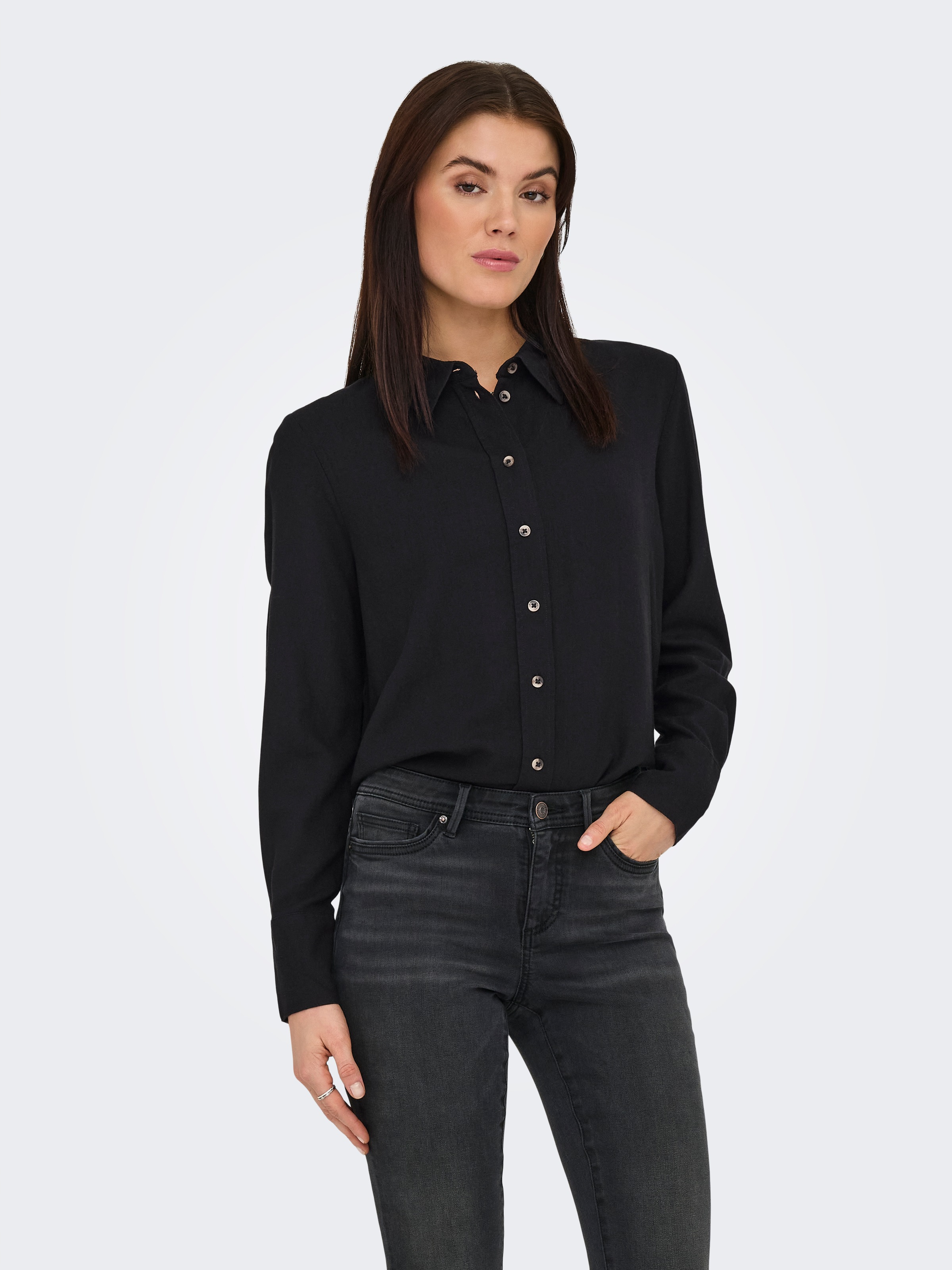 JDY Hemdbluse "JDYSAY L/S LINEN LOOSE SHIRT WVN NOOS" günstig online kaufen