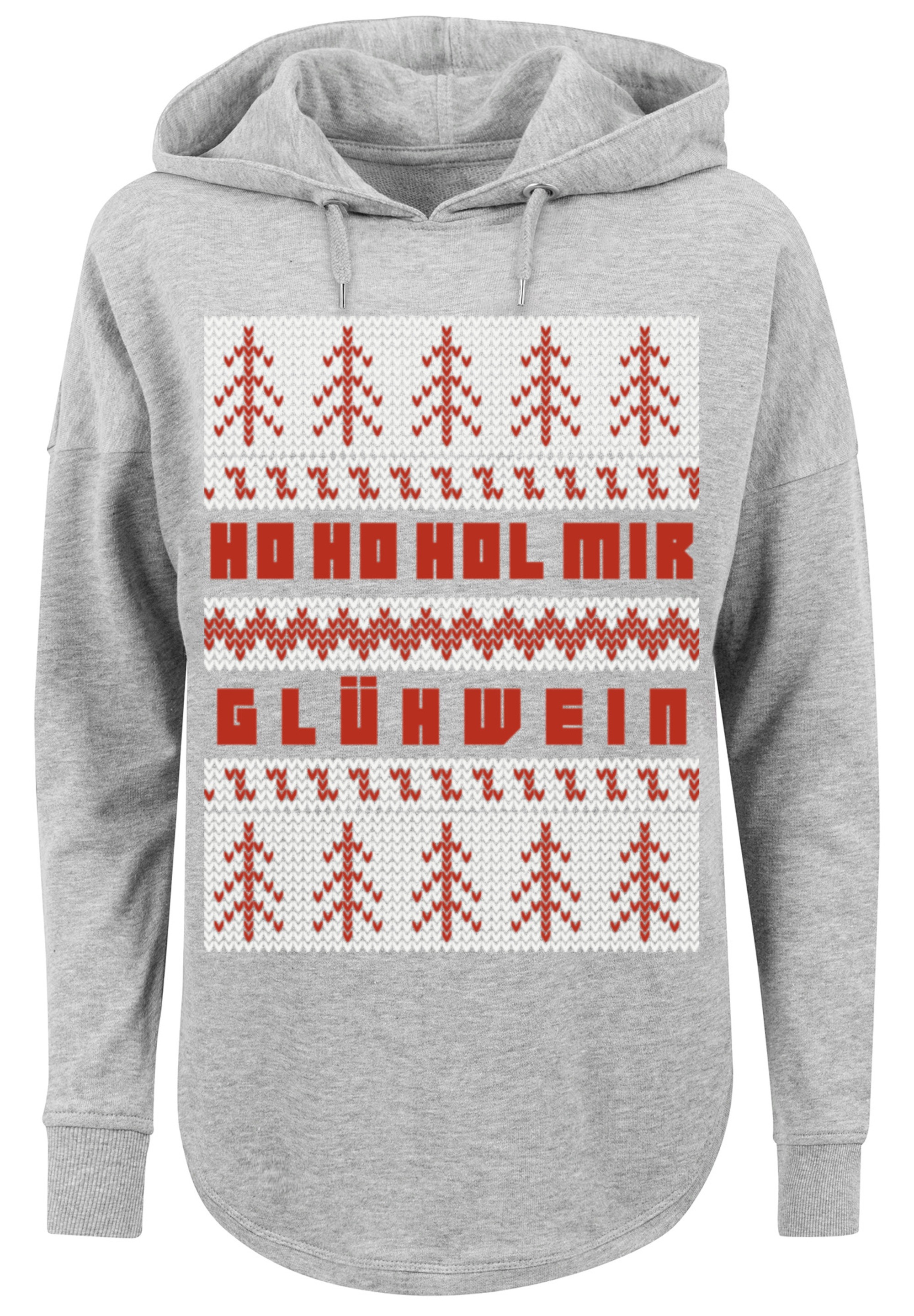 F4NT4STIC Kapuzenpullover »Ho Ho Hol mir Glühwein Weihnachten«, Print