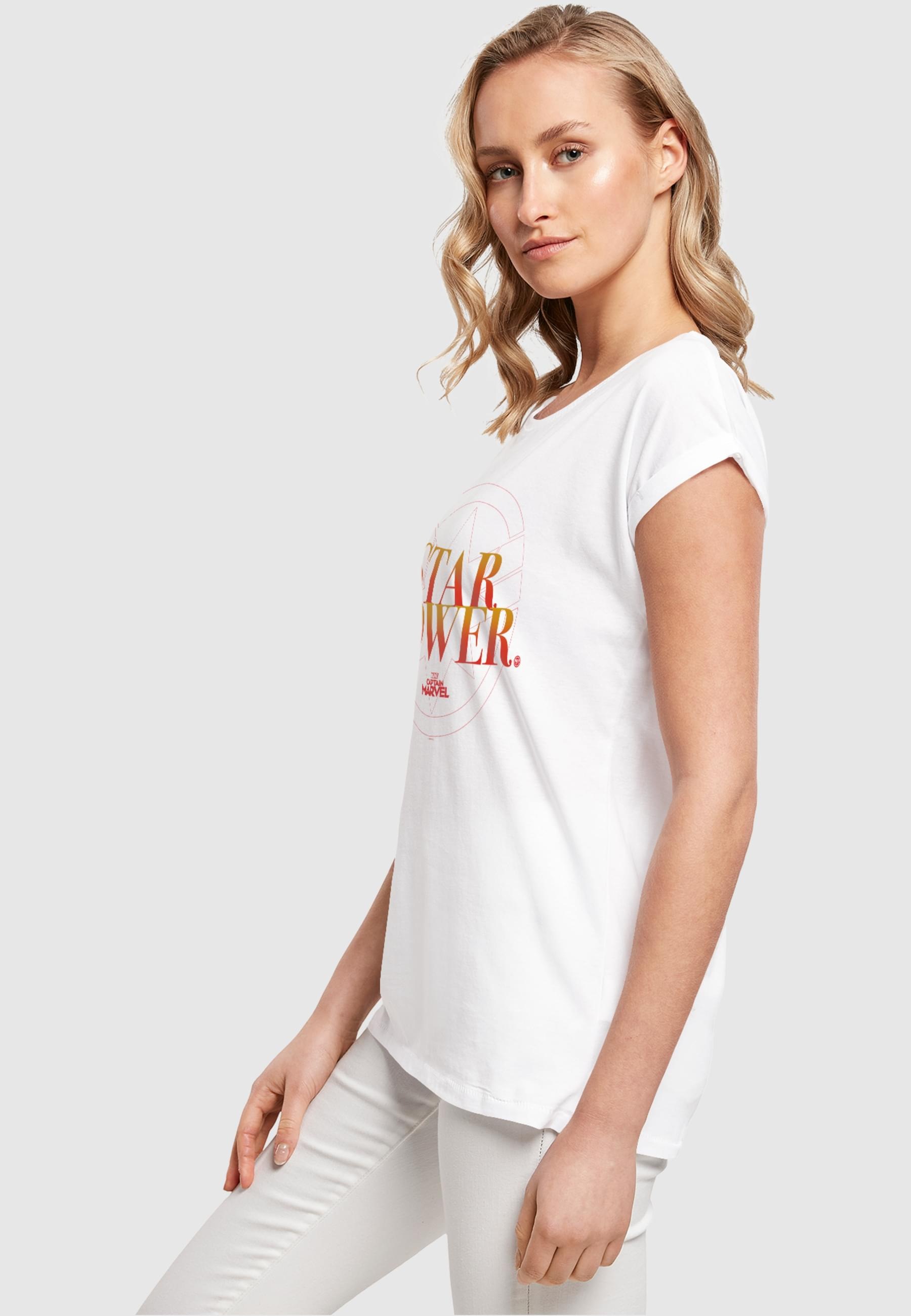ABSOLUTE CULT T-Shirt »ABSOLUTE CULT Damen Ladies Captain Marvel - Star Power T-Shirt«, (1 tlg.)