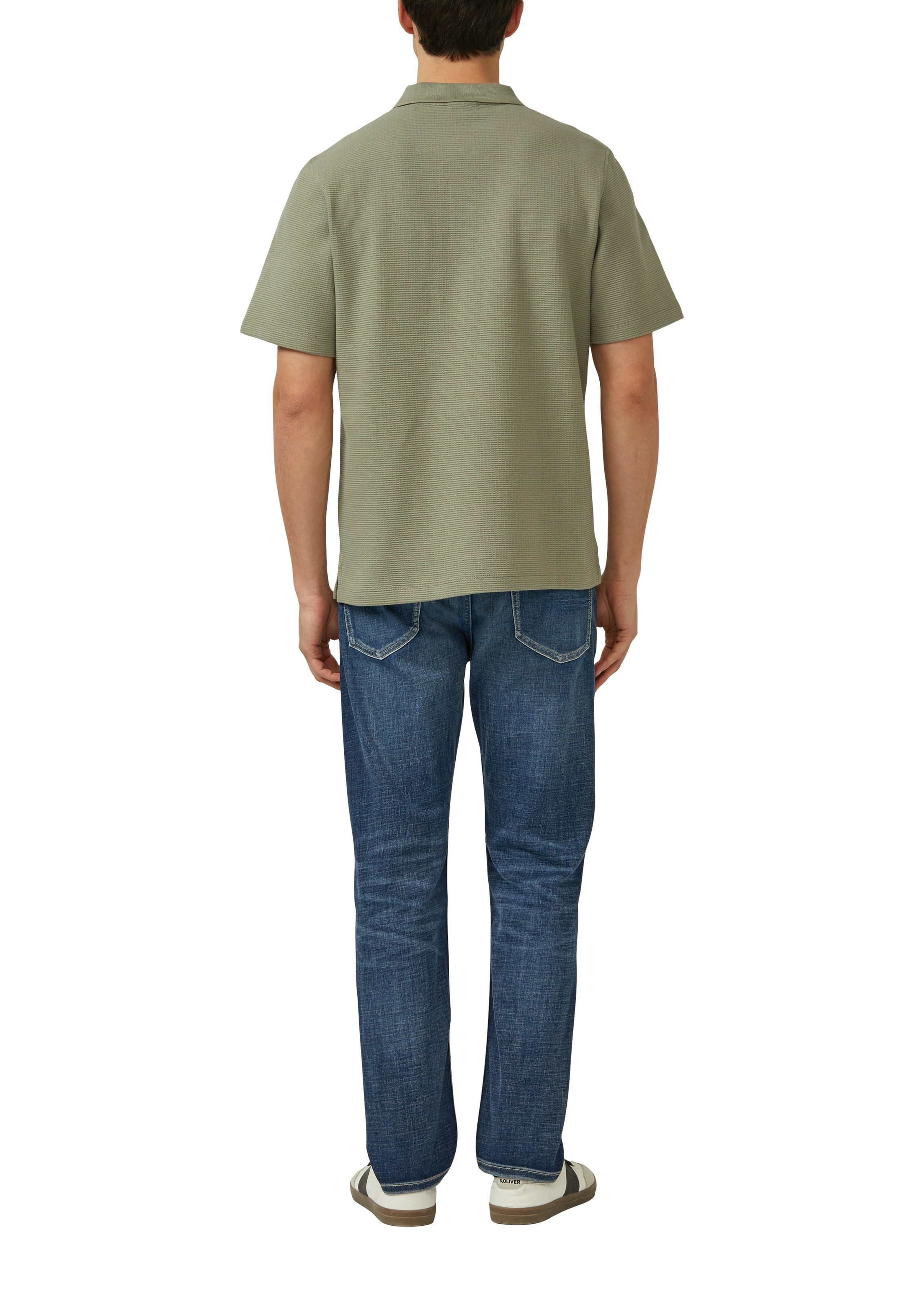 s.Oliver Poloshirt in Waffle-Optik günstig online kaufen
