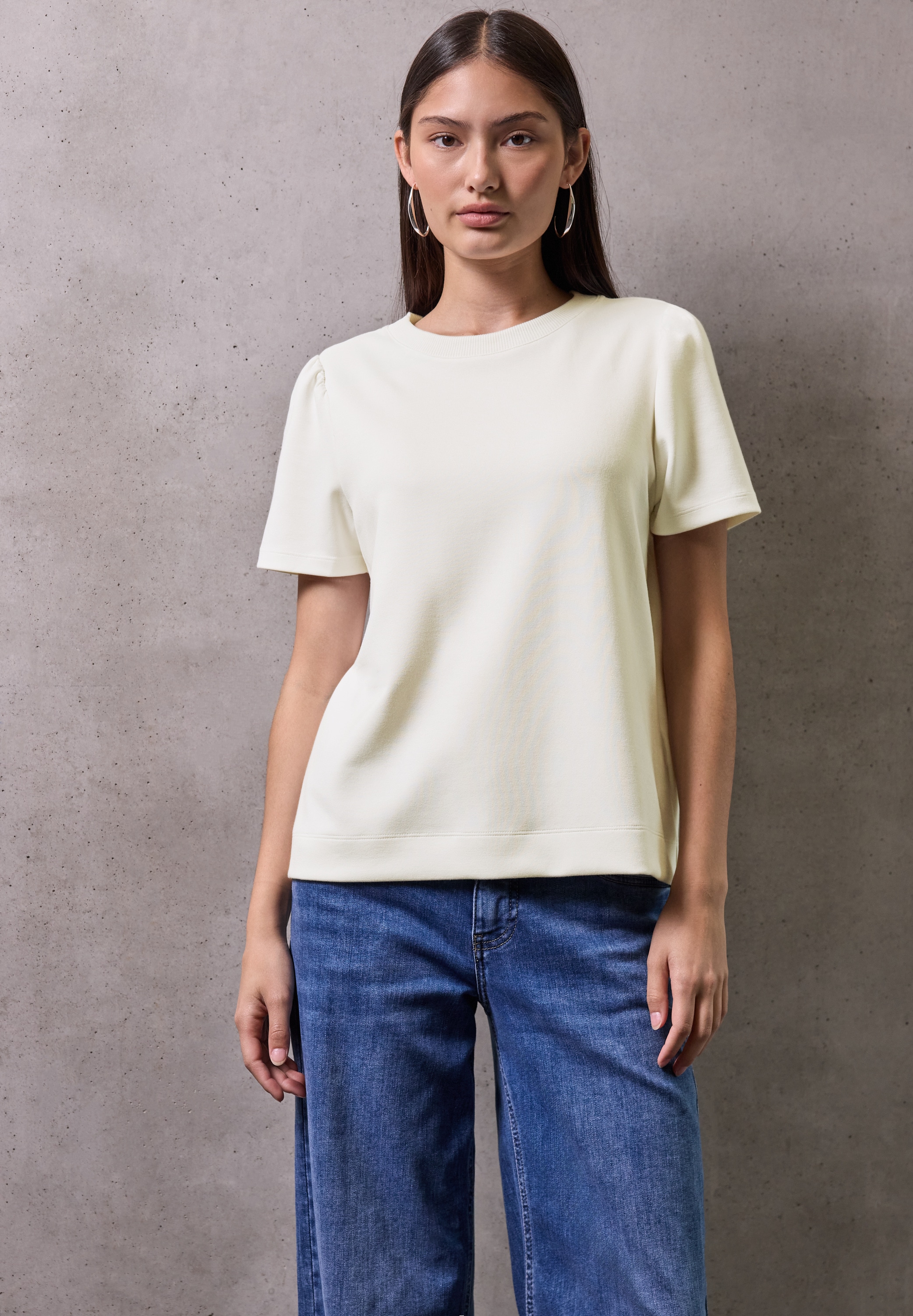 STREET ONE STUDIO T-Shirt mit Rundhalsausschnitt