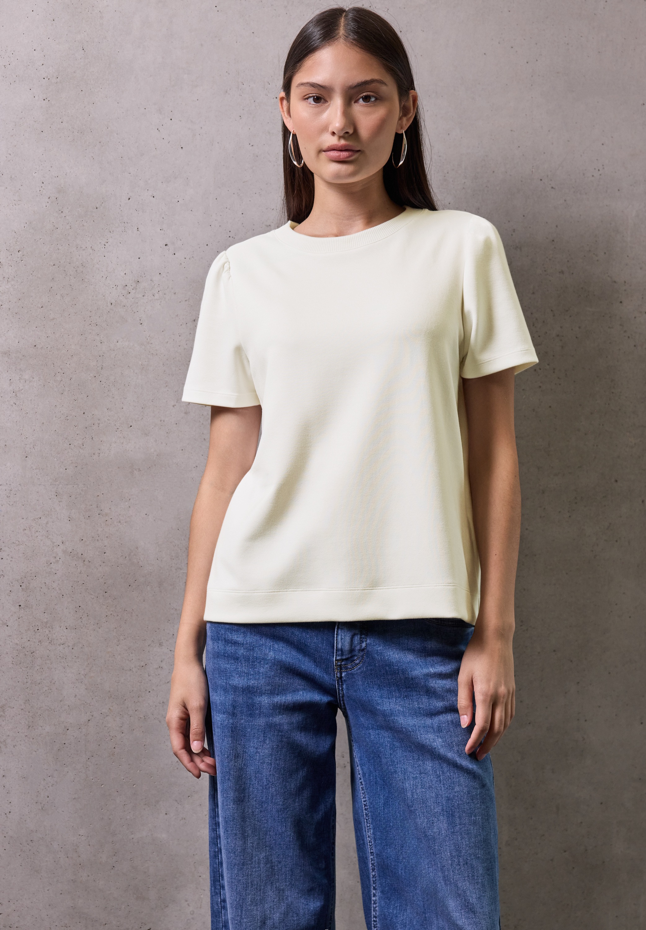 STREET ONE STUDIO T-Shirt mit Rundhalsausschnitt günstig online kaufen