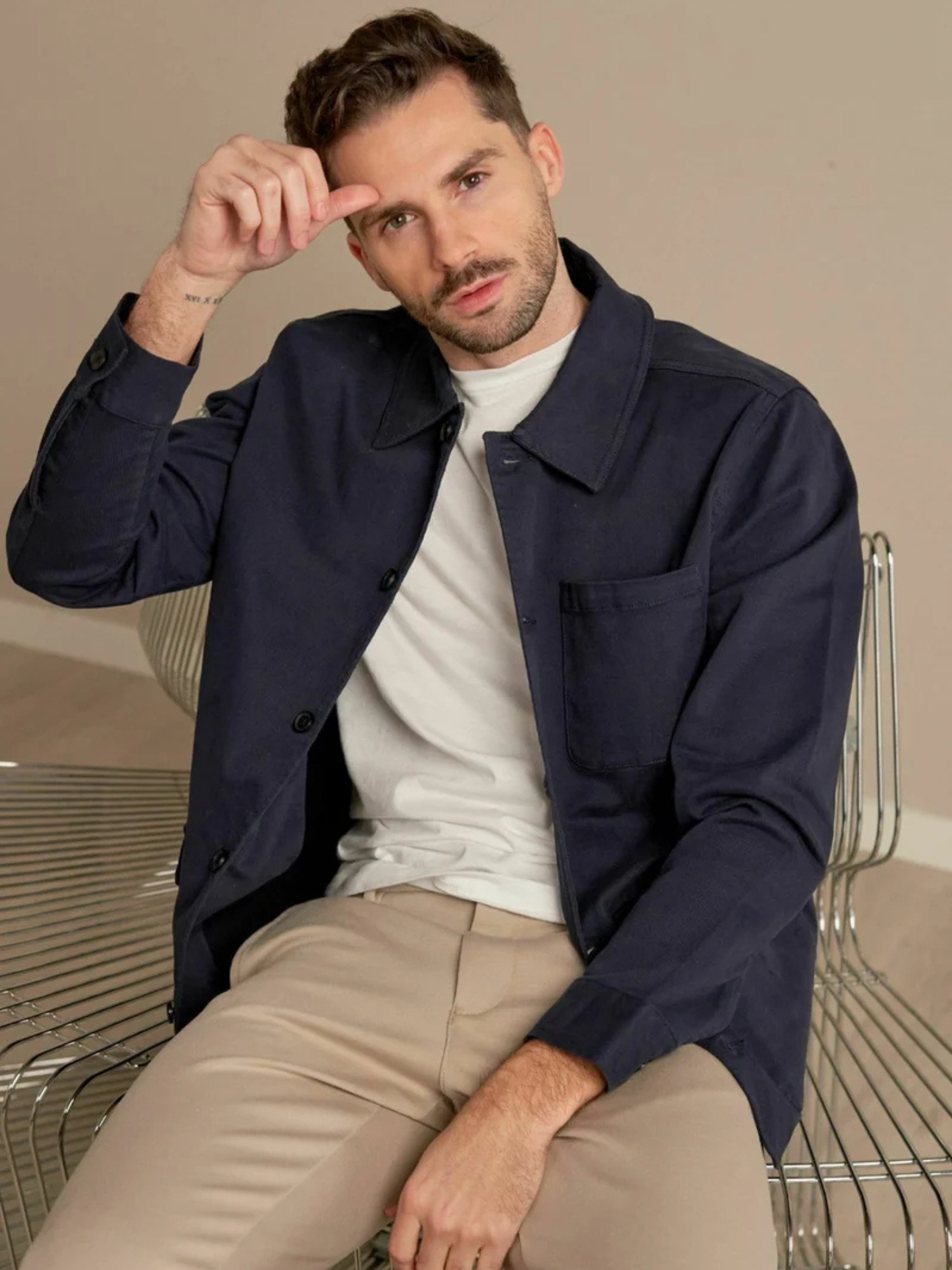 TeeShoppen Outdoorjacke »TEESHOPPEN Jacket Twill Shirt«