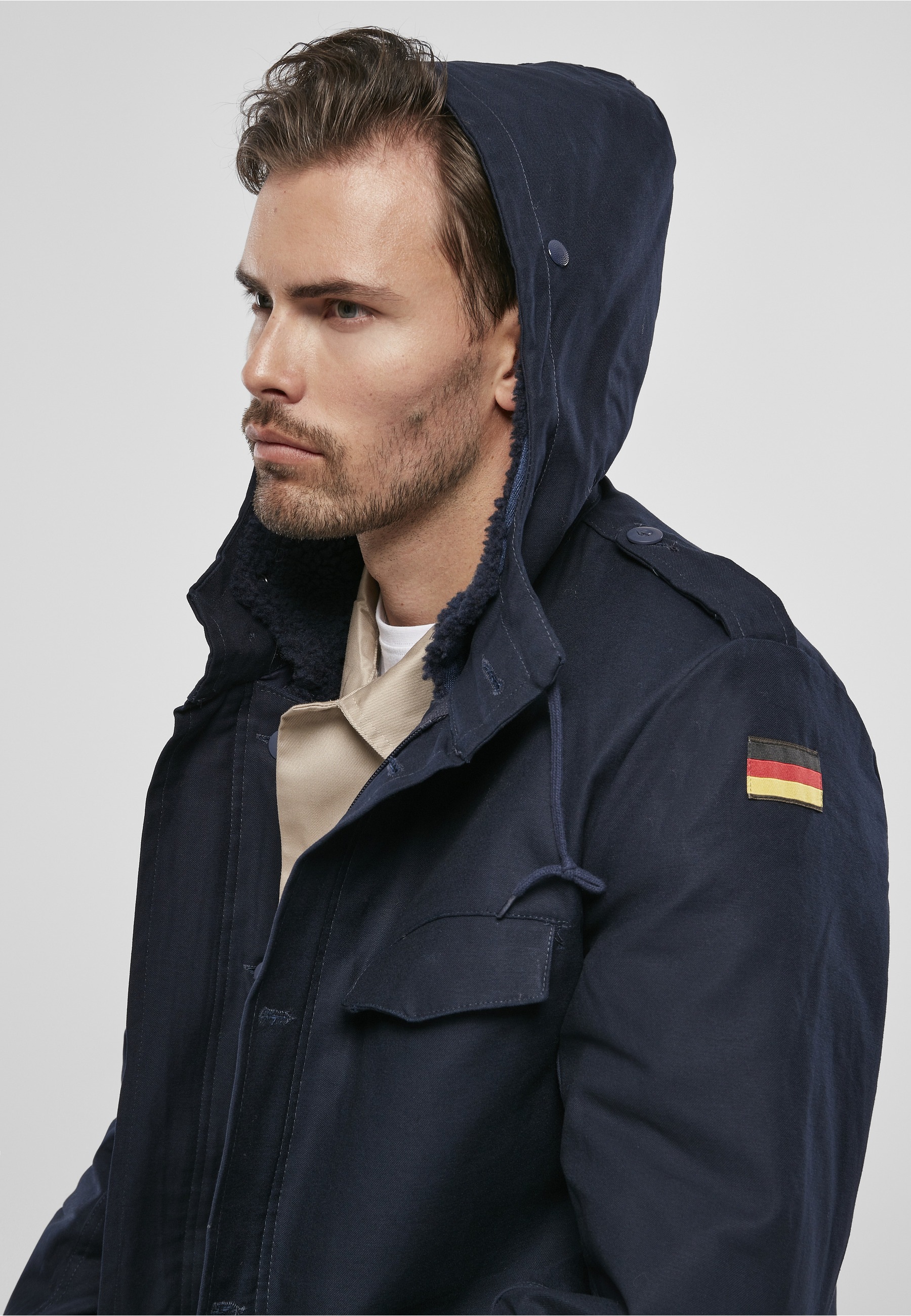 Brandit Allwetterjacke »Brandit Herren BW Flag Parka« 1 Stk. tlg. mit Kapuze