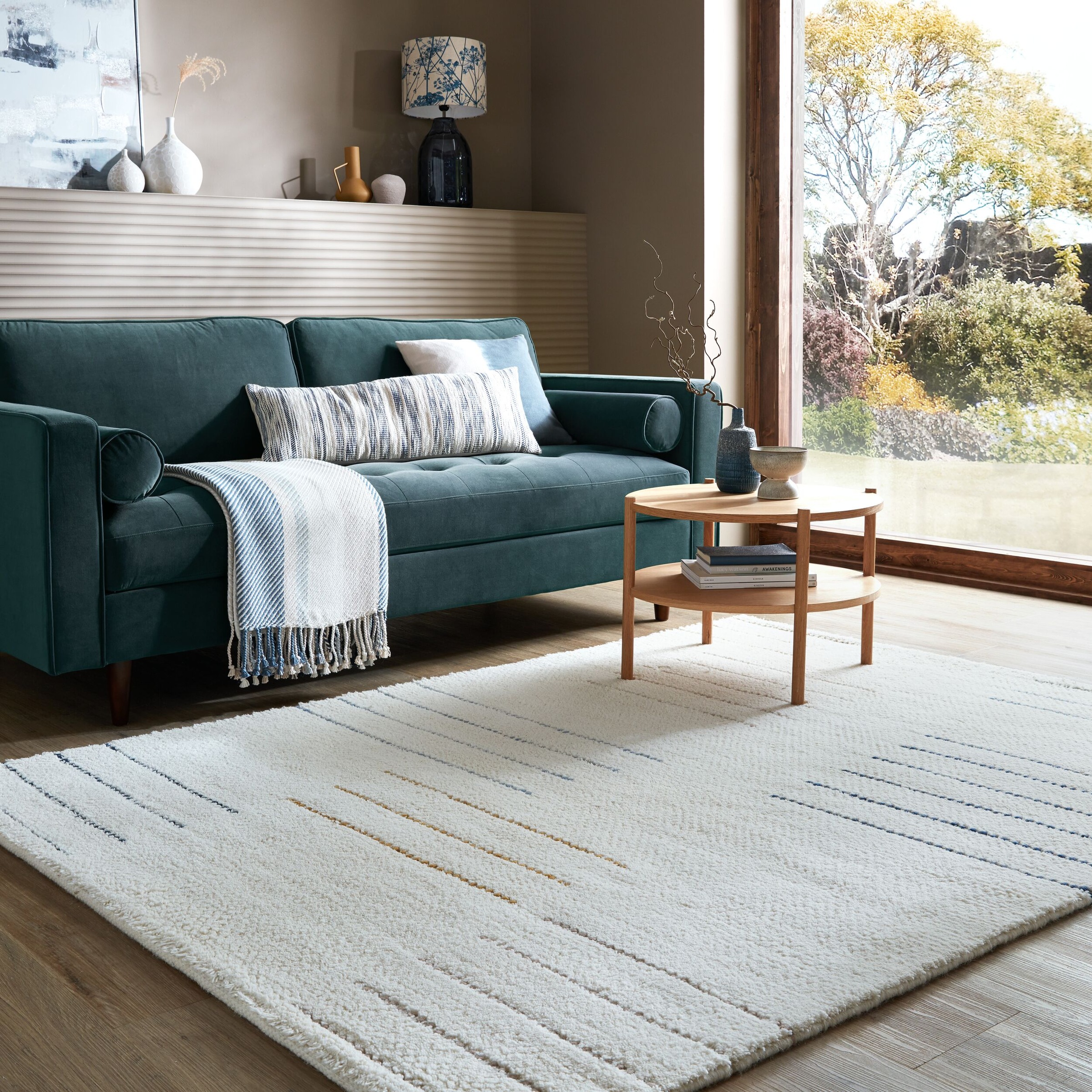 FLAIR RUGS Wollteppich "Dottie Geometric" rechteckig 6 mm Höhe natürlich wä günstig online kaufen