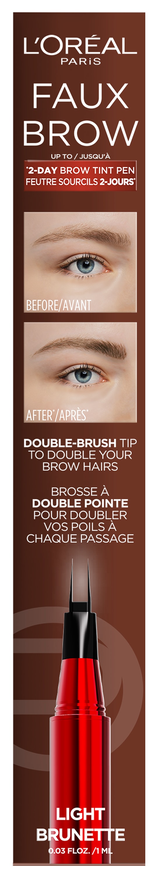 L'ORÉAL PARIS Augenbrauen-Stift »INFAILLIBLE BROWS FAUX BROW« für doppeltes Augenbrauenvolumen