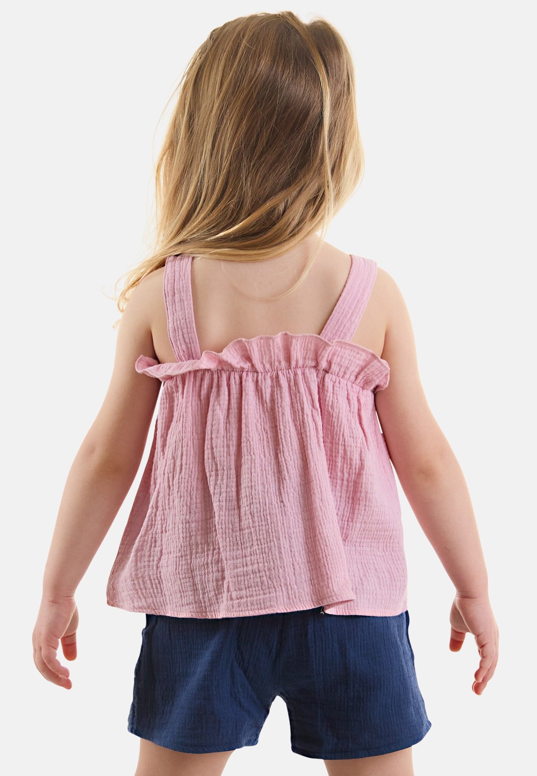 Denokids Hausanzug »Frilled Muslin«, (2 tlg.), mit Rüschen