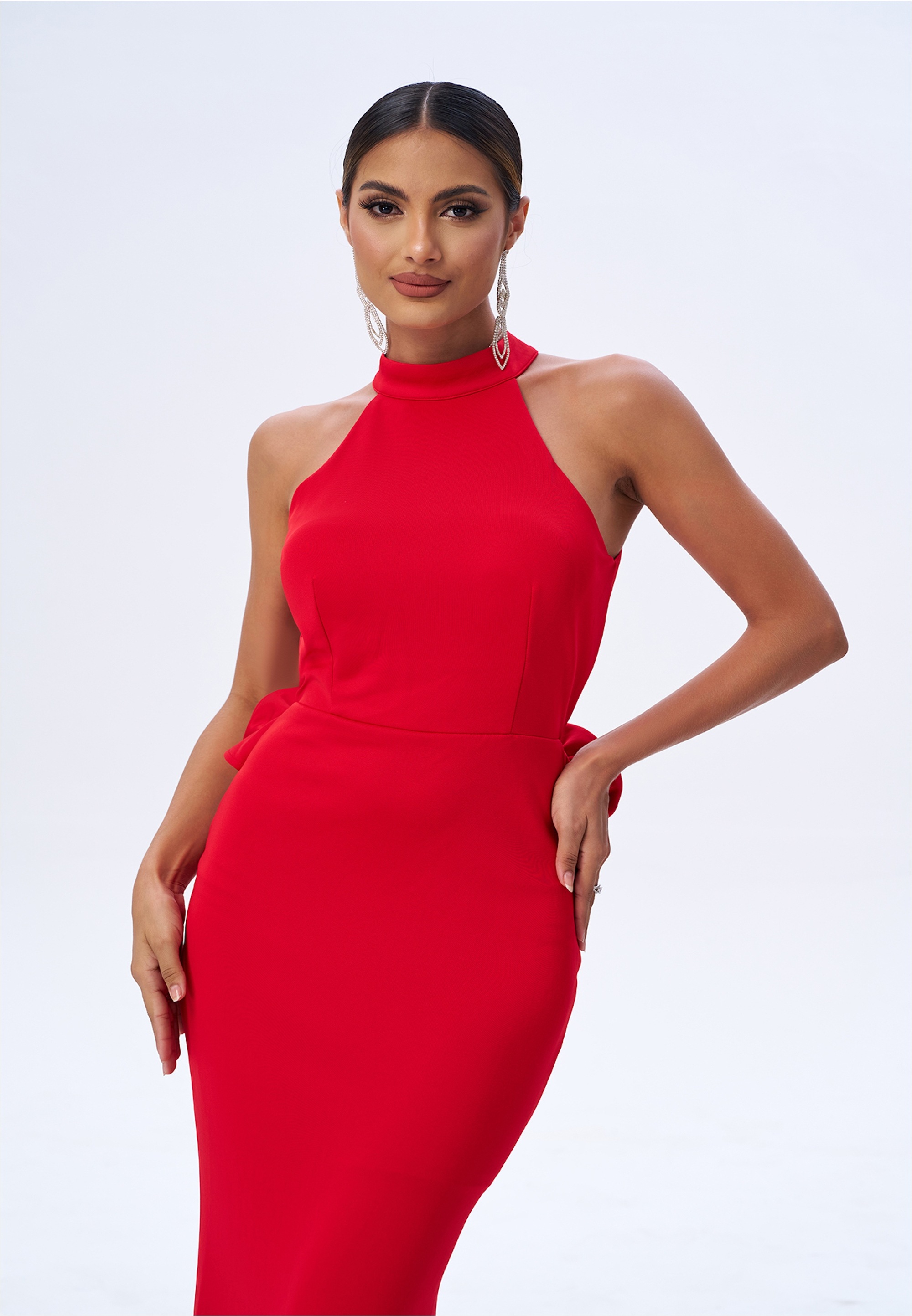 Moda Minx Jerseykleid »ANGEL«, mit tiefem Rückenausschnitt