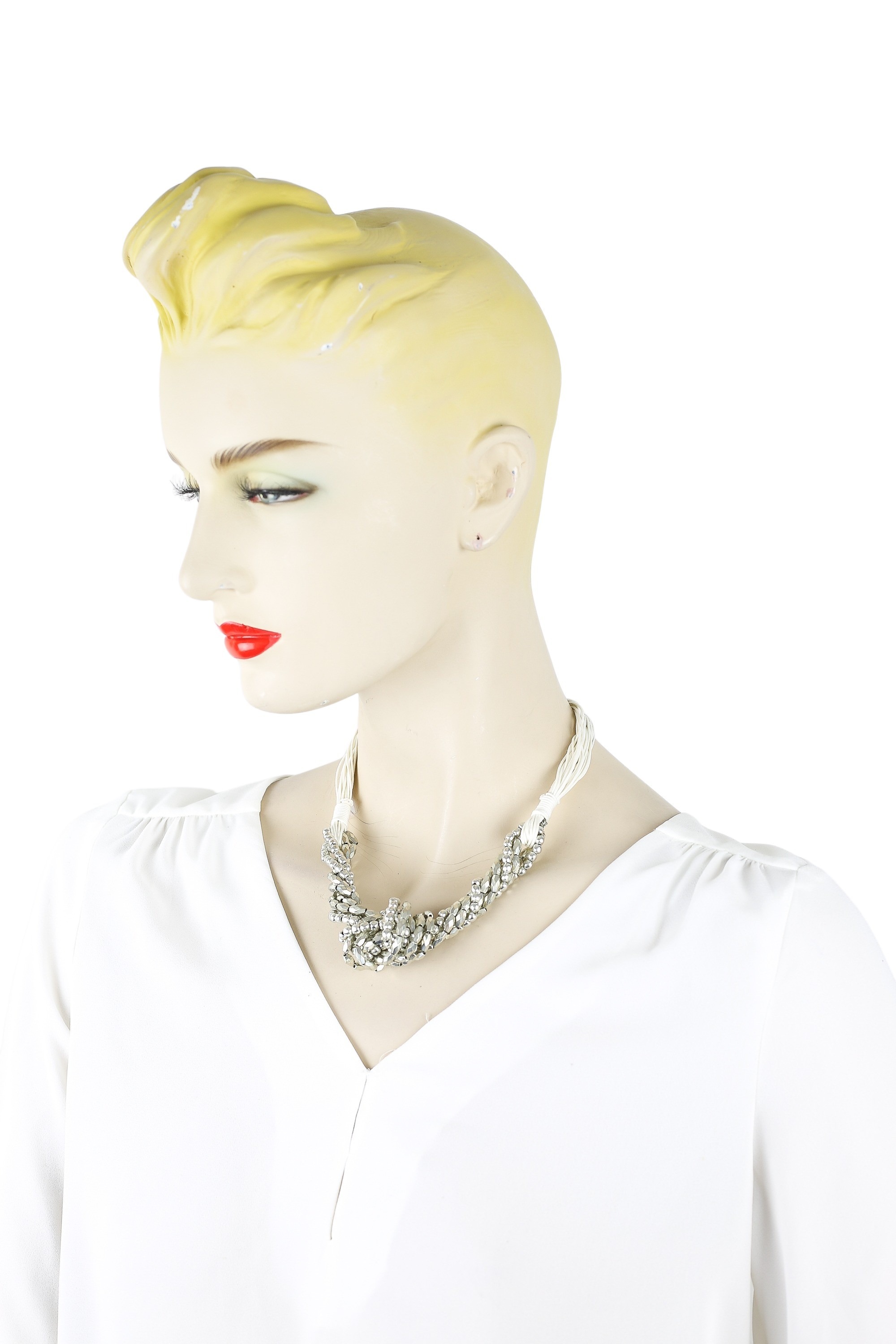 COLLEZIONE ALESSANDRO Kette mit Anhänger »Hera« mehrere Reihen aus Metallperlen geknotet