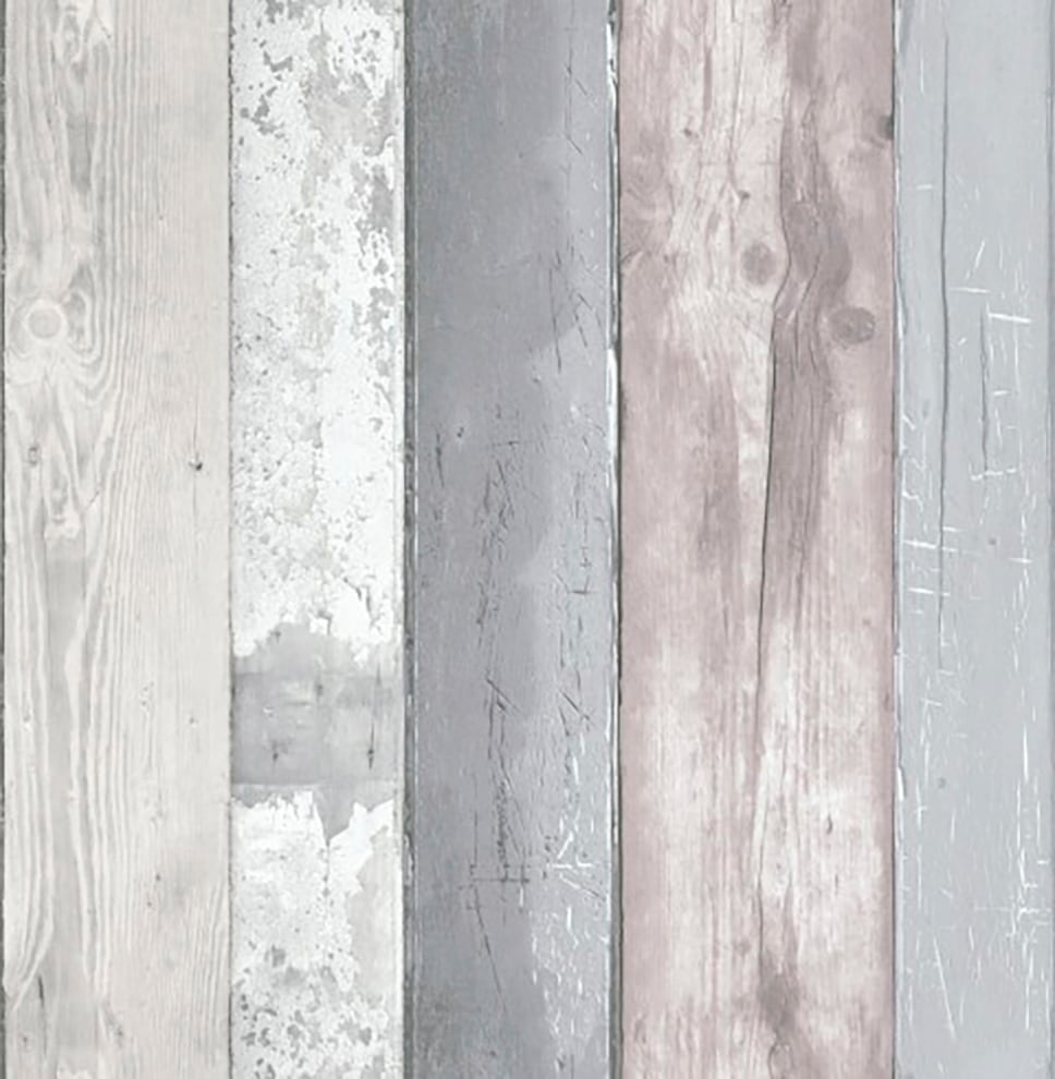 vtwonen Vliestapete "Holzbohlen" Holz glatt Grau - 10m x 52cm