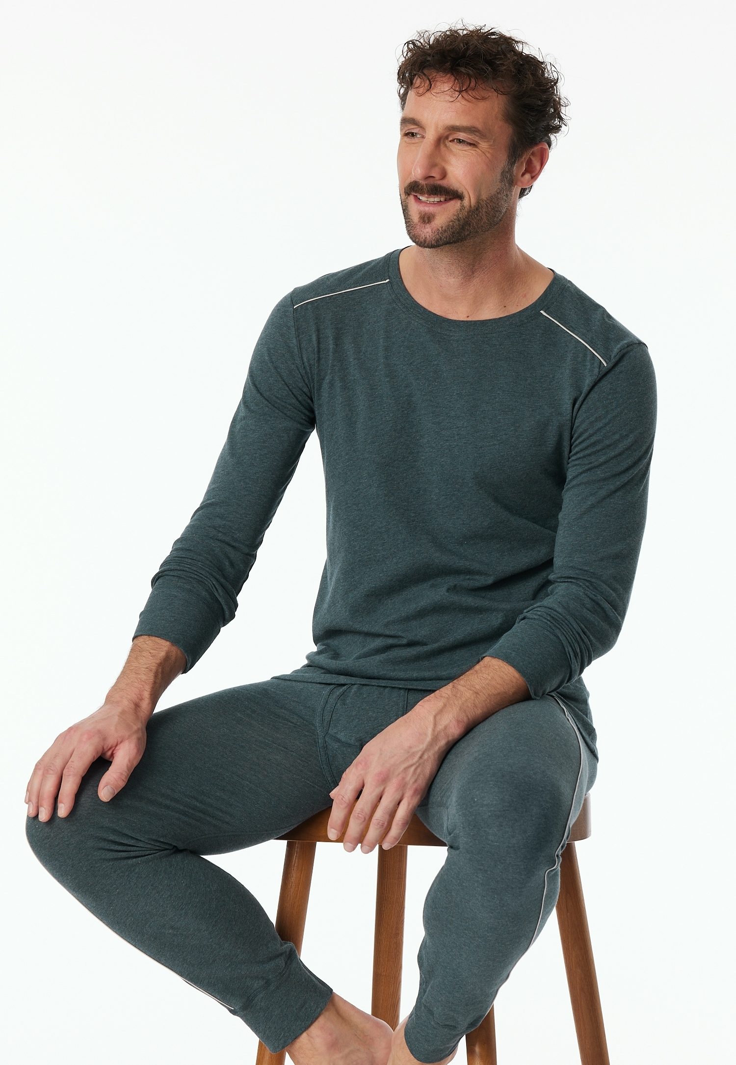 Schiesser Langarmshirt »"Comfort Fit"«, mit Kontraststreifen auf den Schultern