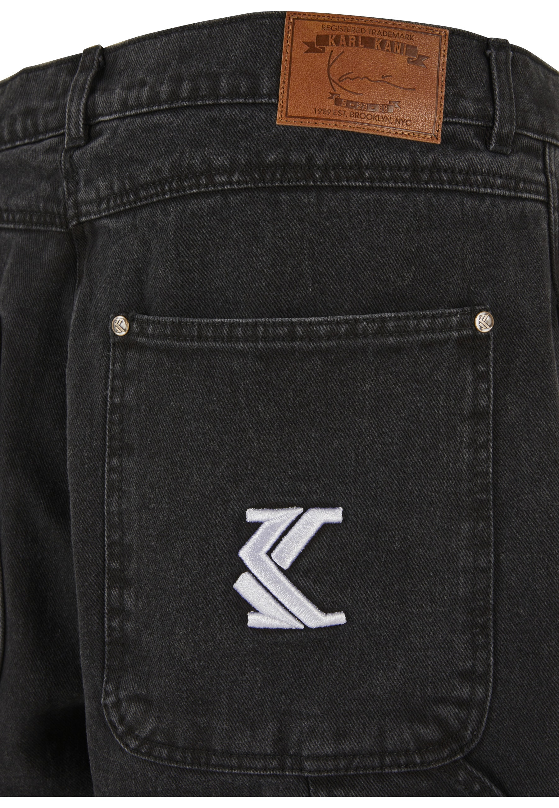 Karl Kani Bequeme Jeans »Karl Kani Herren KK Retro Baggy Workwear Knee Cut Denim« 1 Stk.