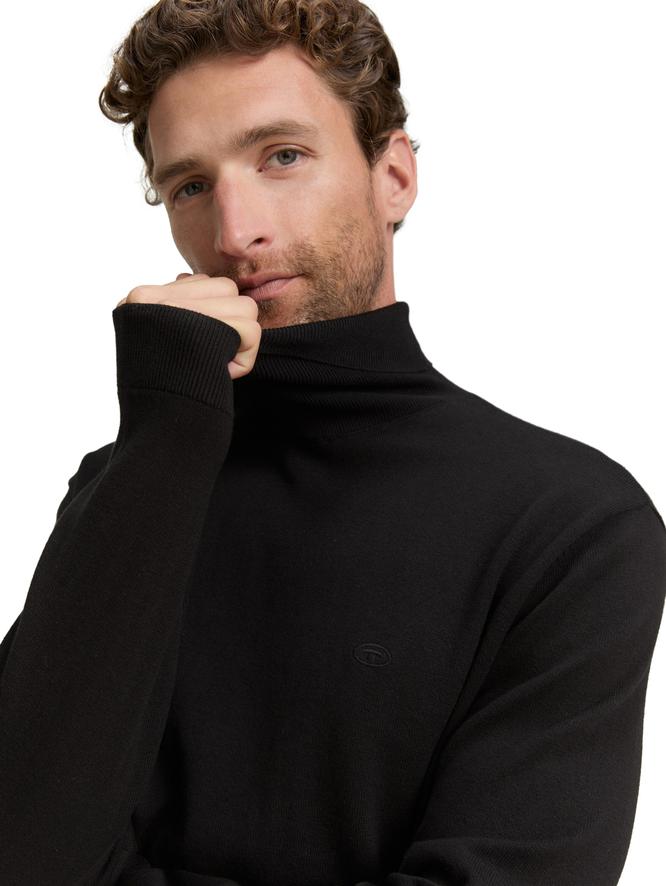 TOM TAILOR Rollkragenpullover, im Strick-Design