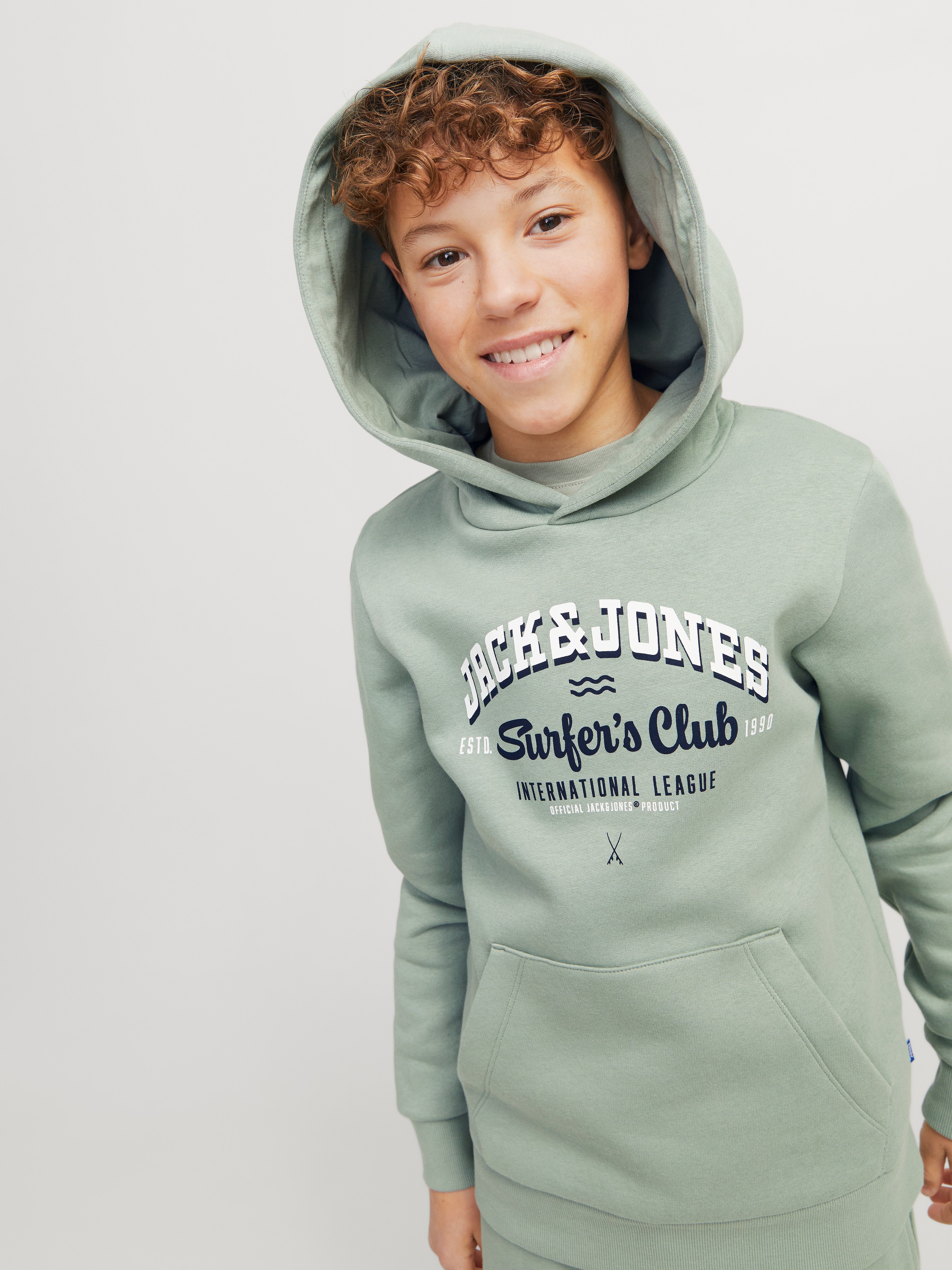 Jack & Jones Junior Kapuzensweatshirt »JJELOGO SWEAT HOOD 2 COL 24/25 NOOS JNR«