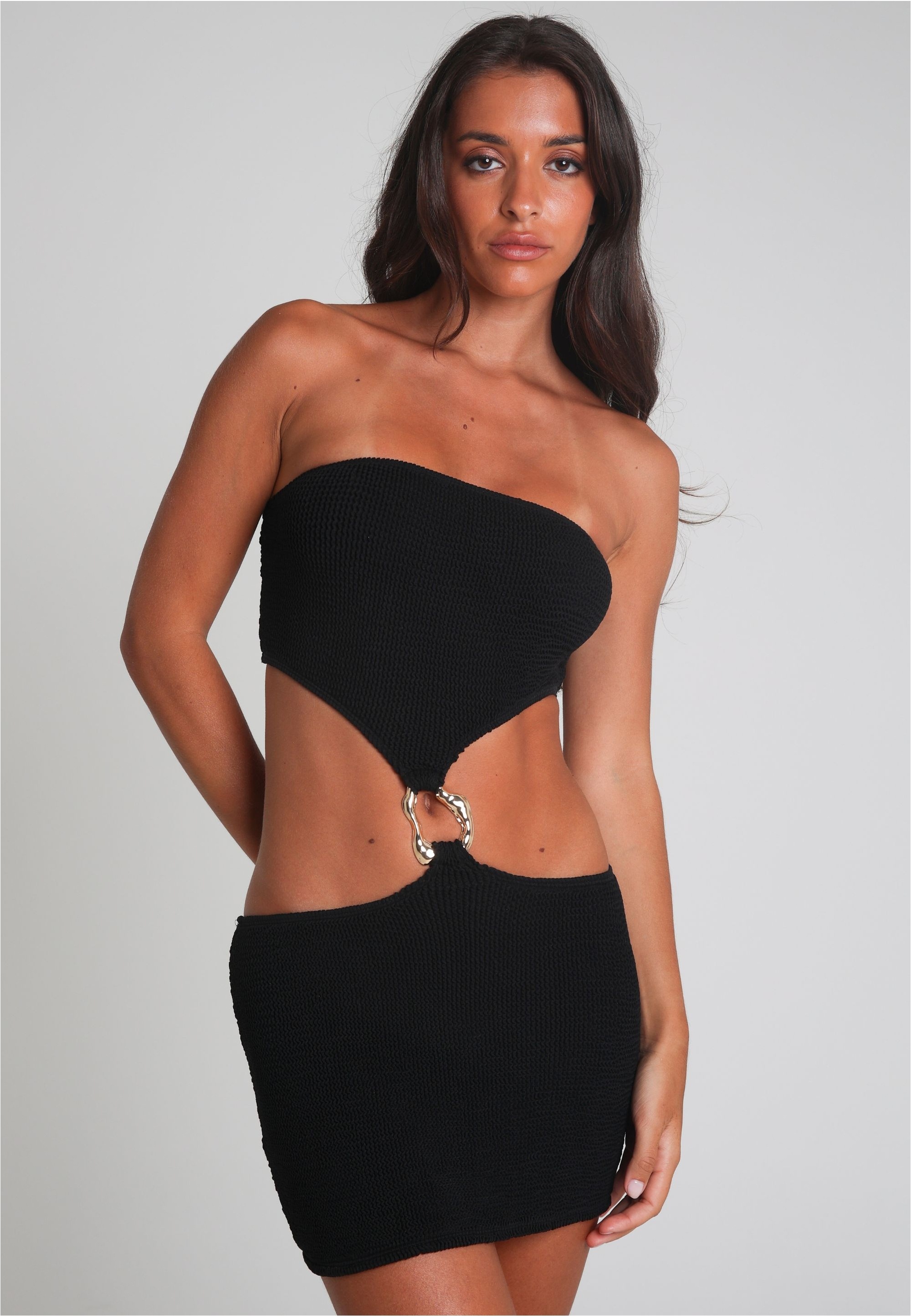 Moda Minx Jerseykleid "SCRUNCH Irregular Hoop", mit stilvollen Cut-Outs günstig online kaufen