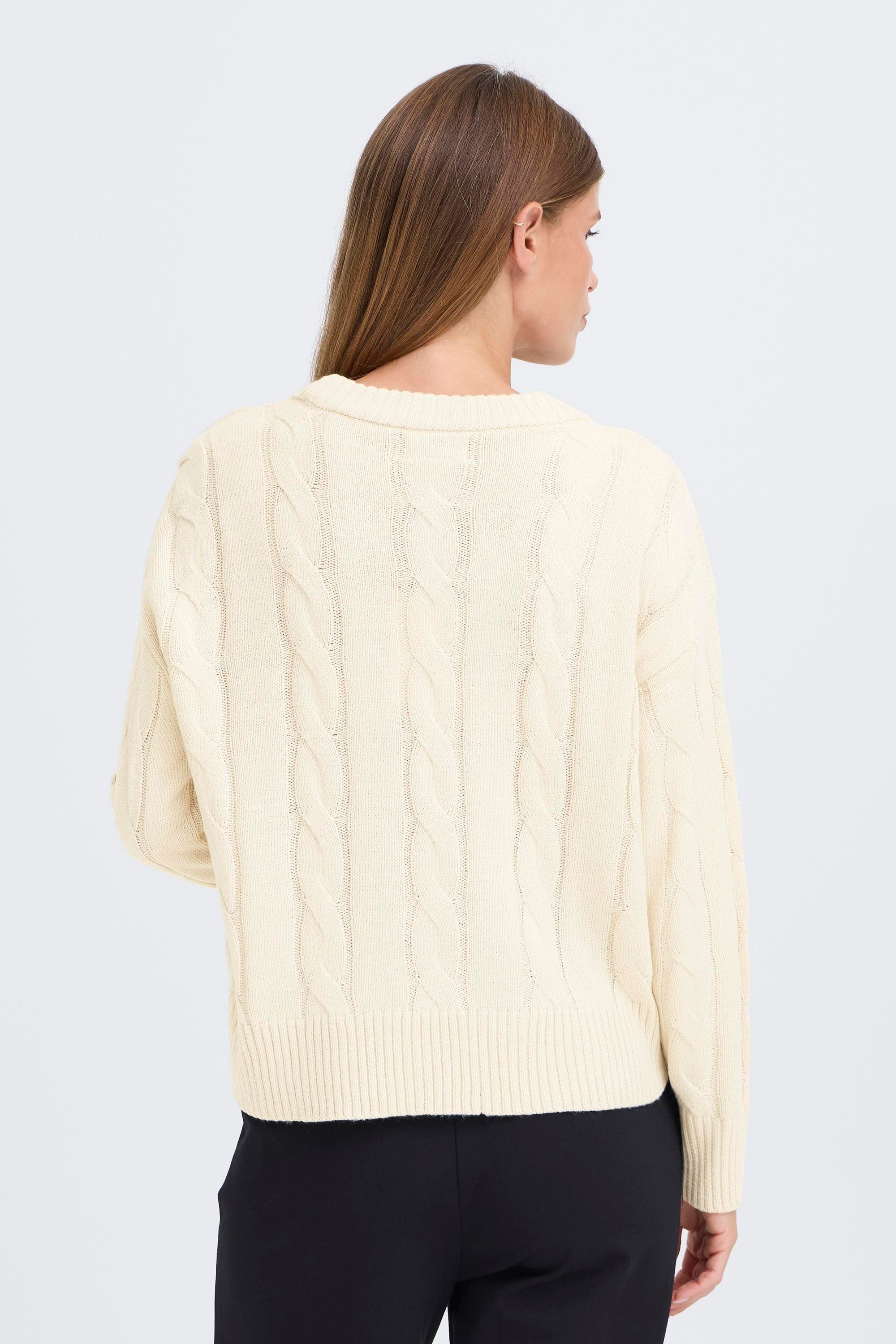 OXMO Strickfleece-Pullover »Strickpullover OXFKIMNI«
