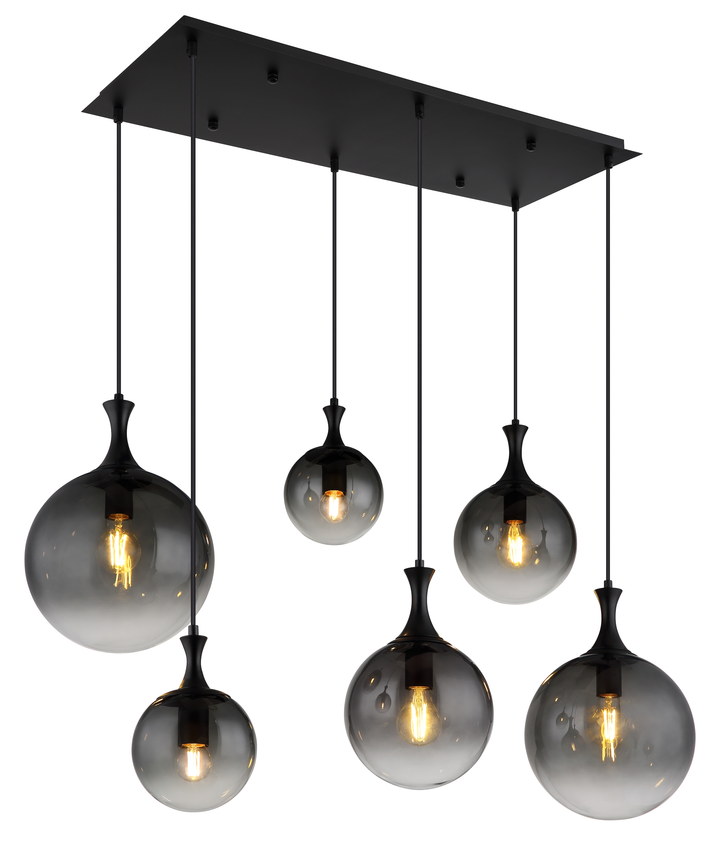 GLOBO LIGHTING Hängeleuchte »DALTON«, Leuchtmittel E27 | ohne Leuchtmittel, Hängelampe/Pendelleuchte/Esszimmer/Wohnzimmer/Esstisch