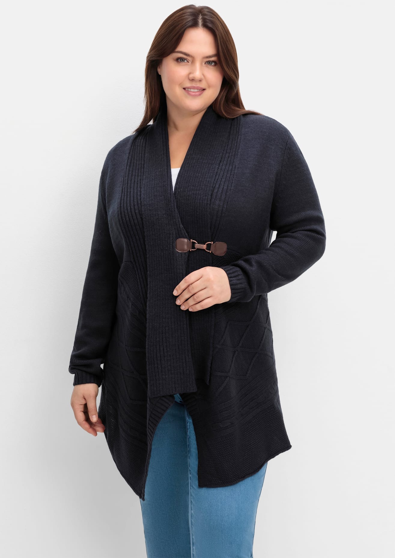 sheego by Joe Browns Longstrickjacke günstig online kaufen