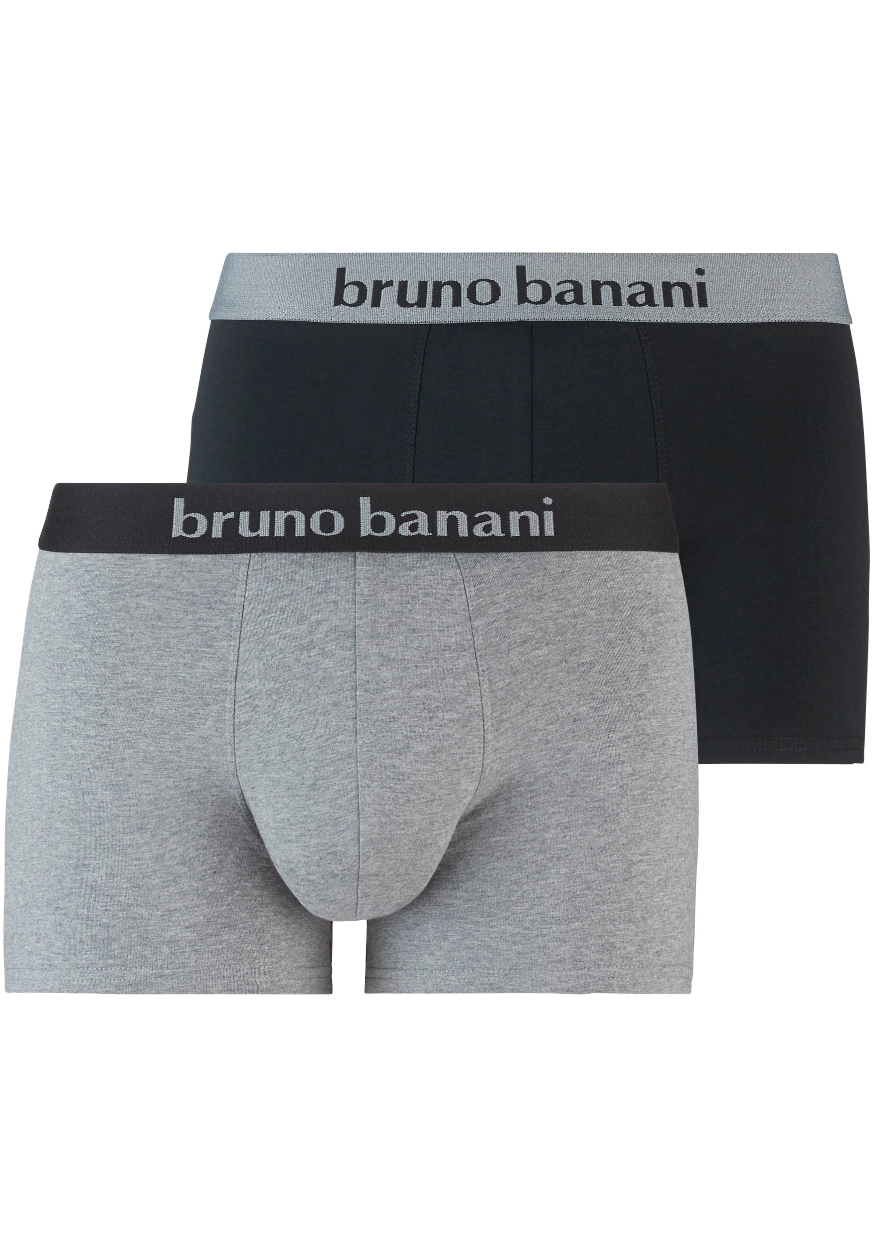 Bruno Banani Boxer, (2er Pack), mit kontrastreichem Logobund