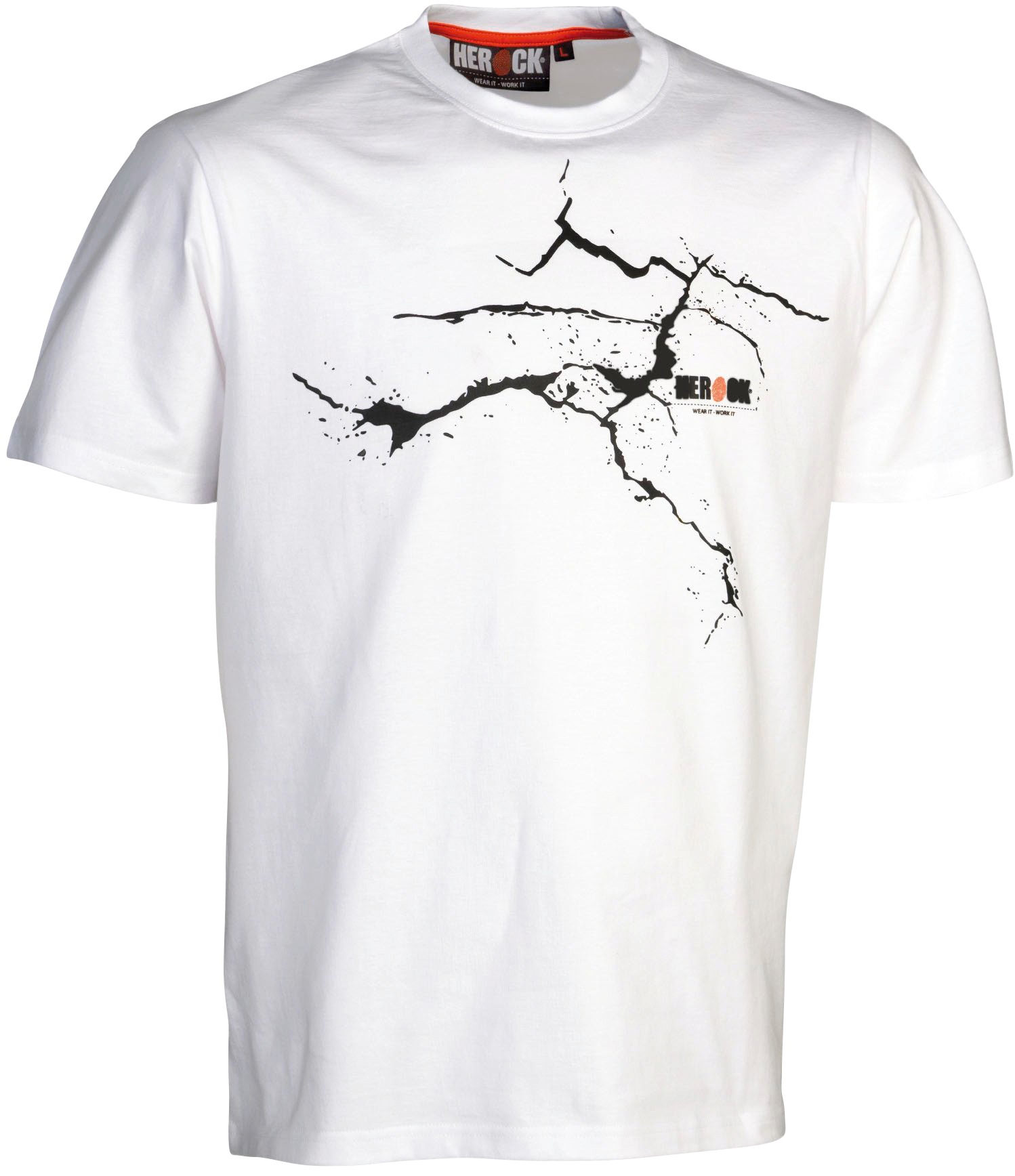 | Herock®- Aufdruck bestellen T-Shirt Ärmeln, BAUR Mit kurzen Herock »Burst«, Rundhalsausschnitt, online