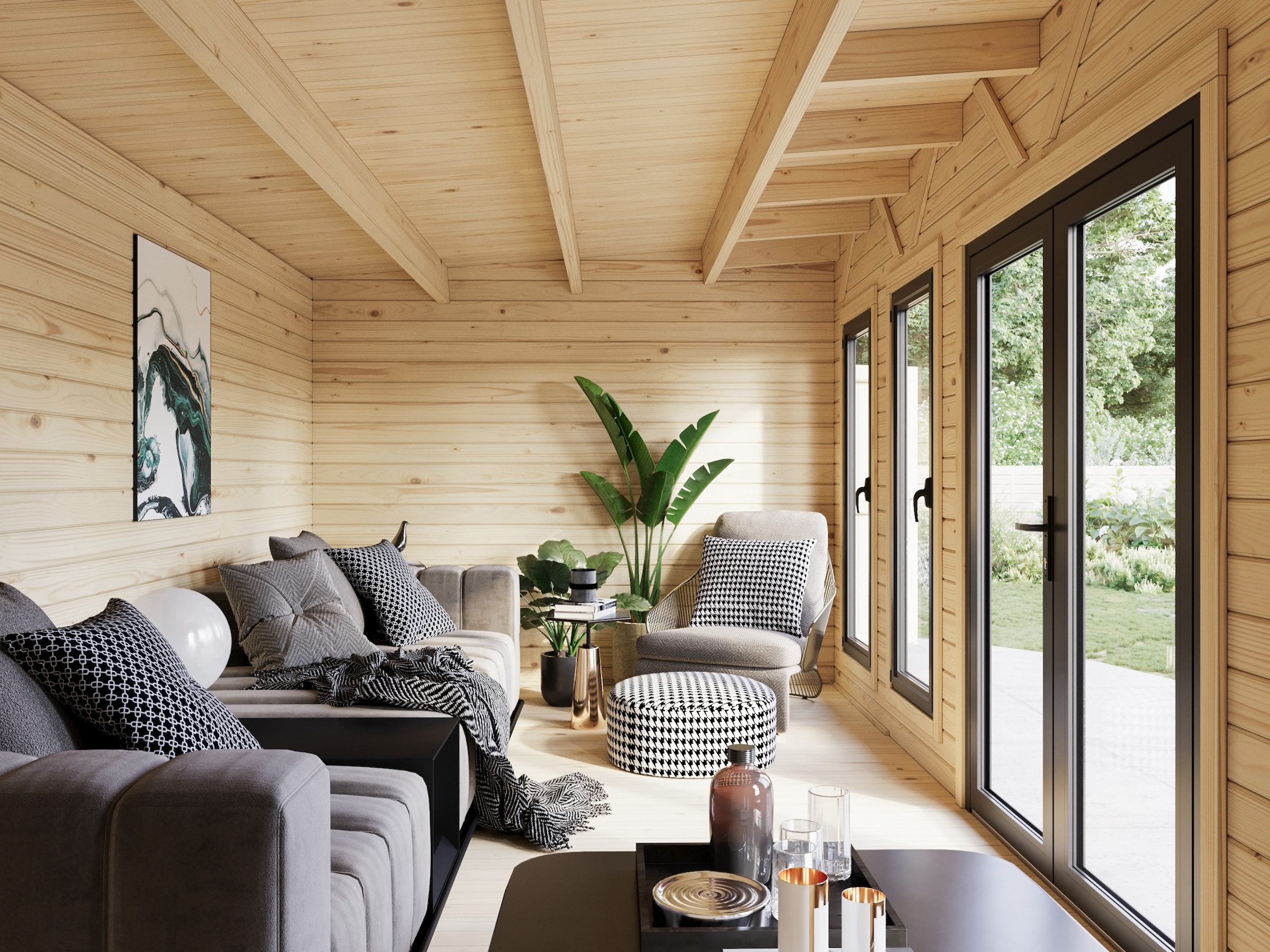 Palmako Gartenhaus »Aurelia 19,2+7,9 m²«