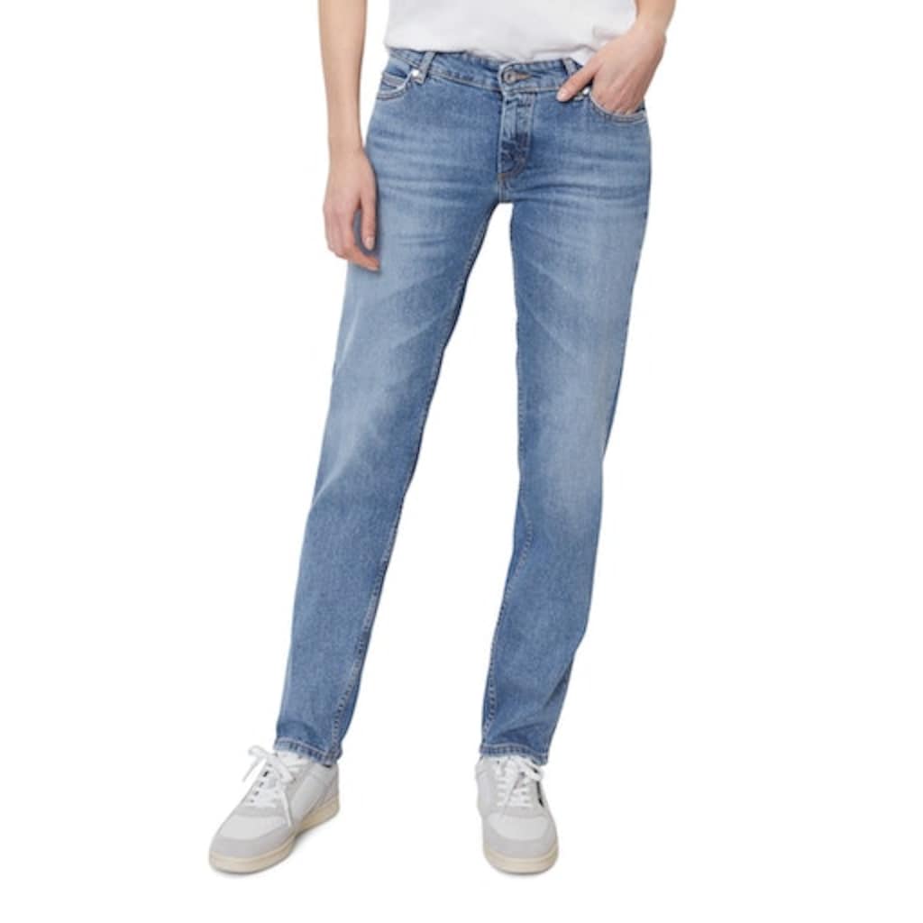 Marc O'Polo 5-Pocket-Jeans »Denim trouser straight fit regular length mid waist«