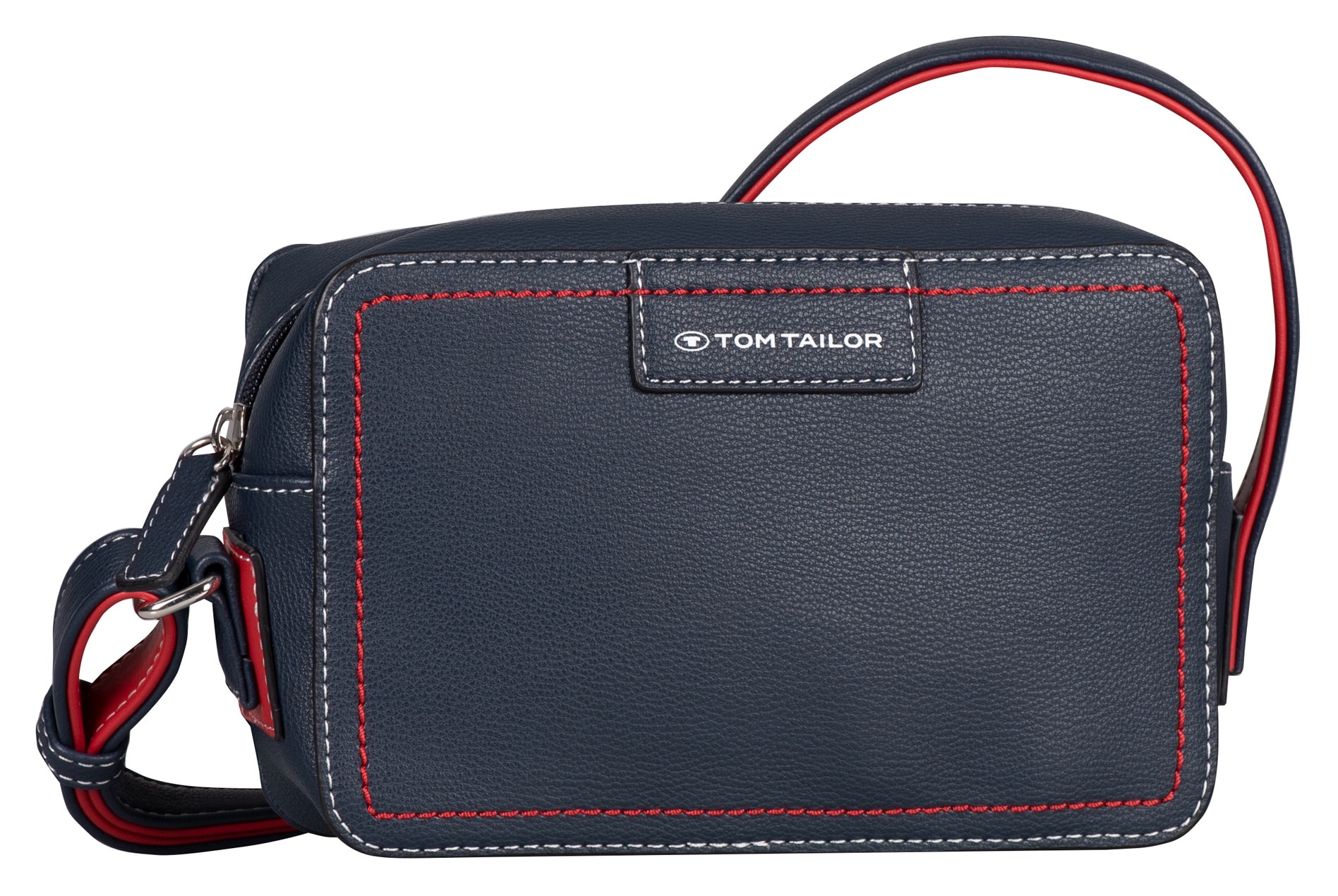 TOM TAILOR Handtasche "Miri mare", maritimer Stil mit Kontrastnähten und durchdachten Farbakzenten