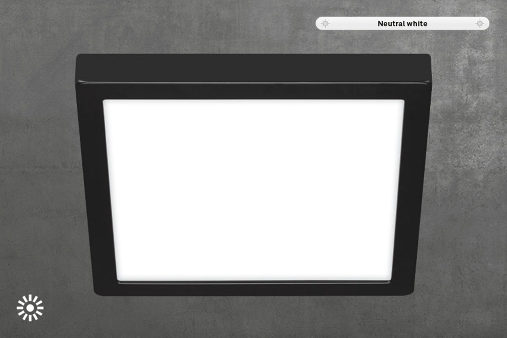 Briloner Leuchten LED lubinis šviestuvas »FIRE BLACK«