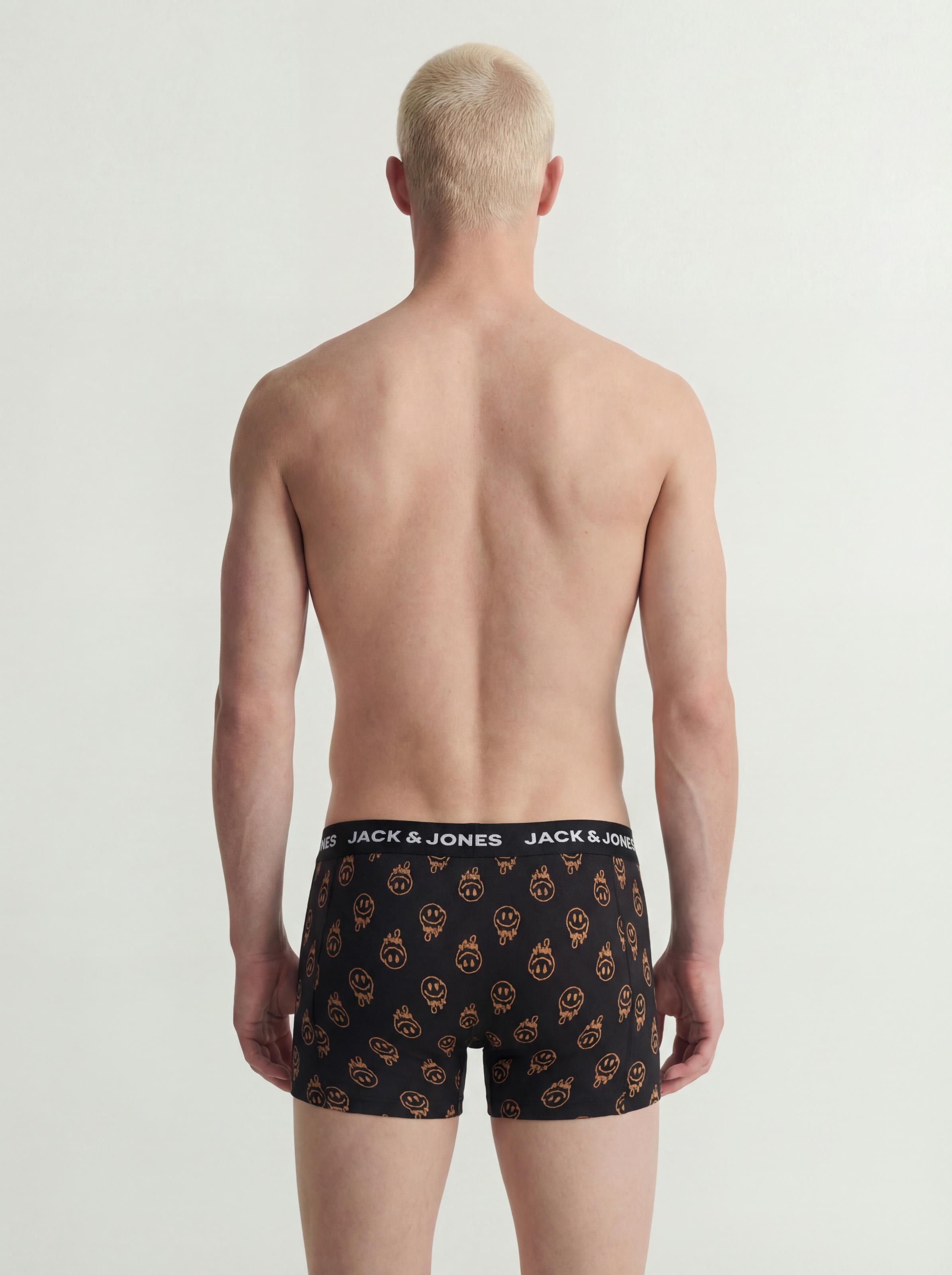 Jack & Jones Trunk »JACDALE SMILEY TRUNKS 3 PACK SN« Packung, 3 Stk. Baumwollmischung, elastischer Bund