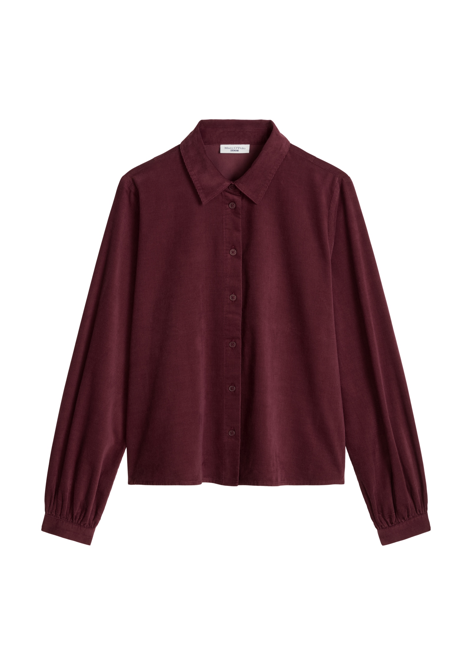 Marc O'Polo DENIM Hemdbluse aus reiner Bio-Baumwolle, Rückenpasse