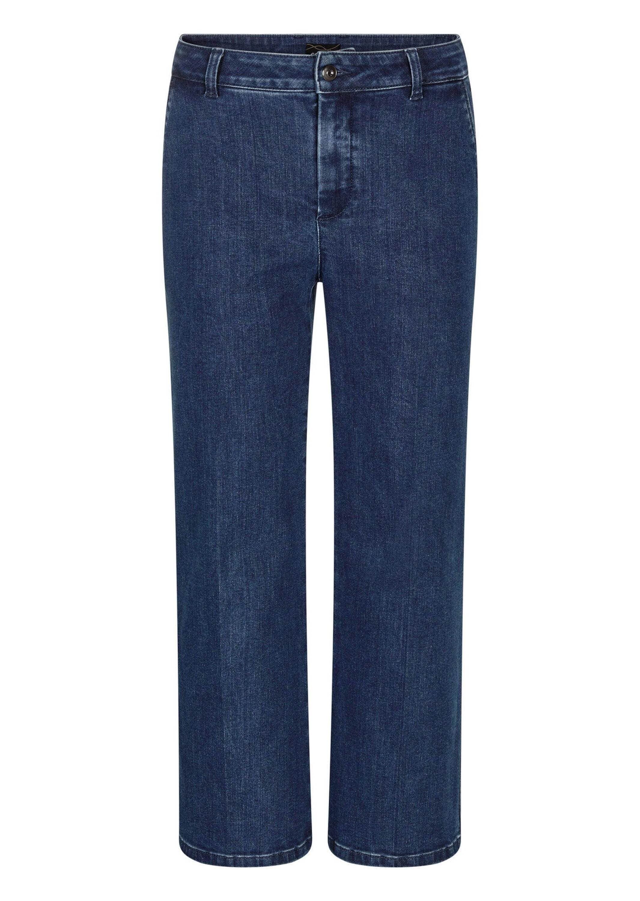 GOLDNER Regular-fit-Jeans "Jeans-Culotte VERA mit Bügelfalten" günstig online kaufen